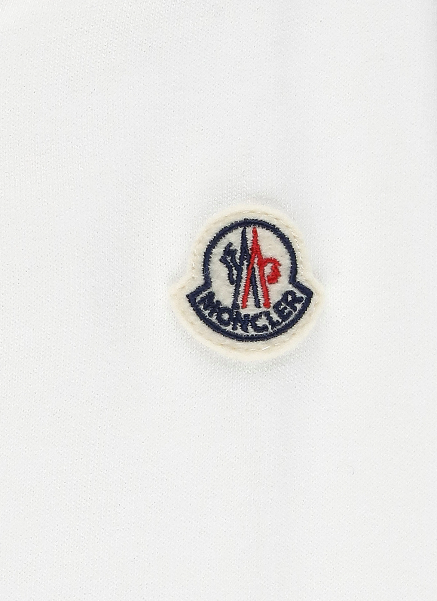 Moncler Enfant Logo Patch Zip-up Hoodie In White