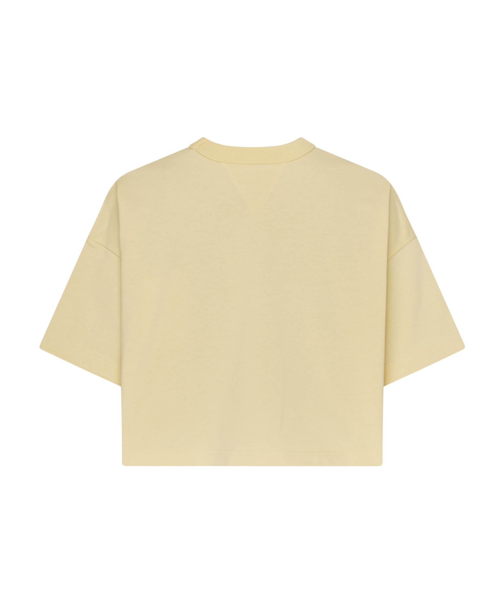 Bottega Veneta Decorative-stitching Cropped T-shirt In Nude