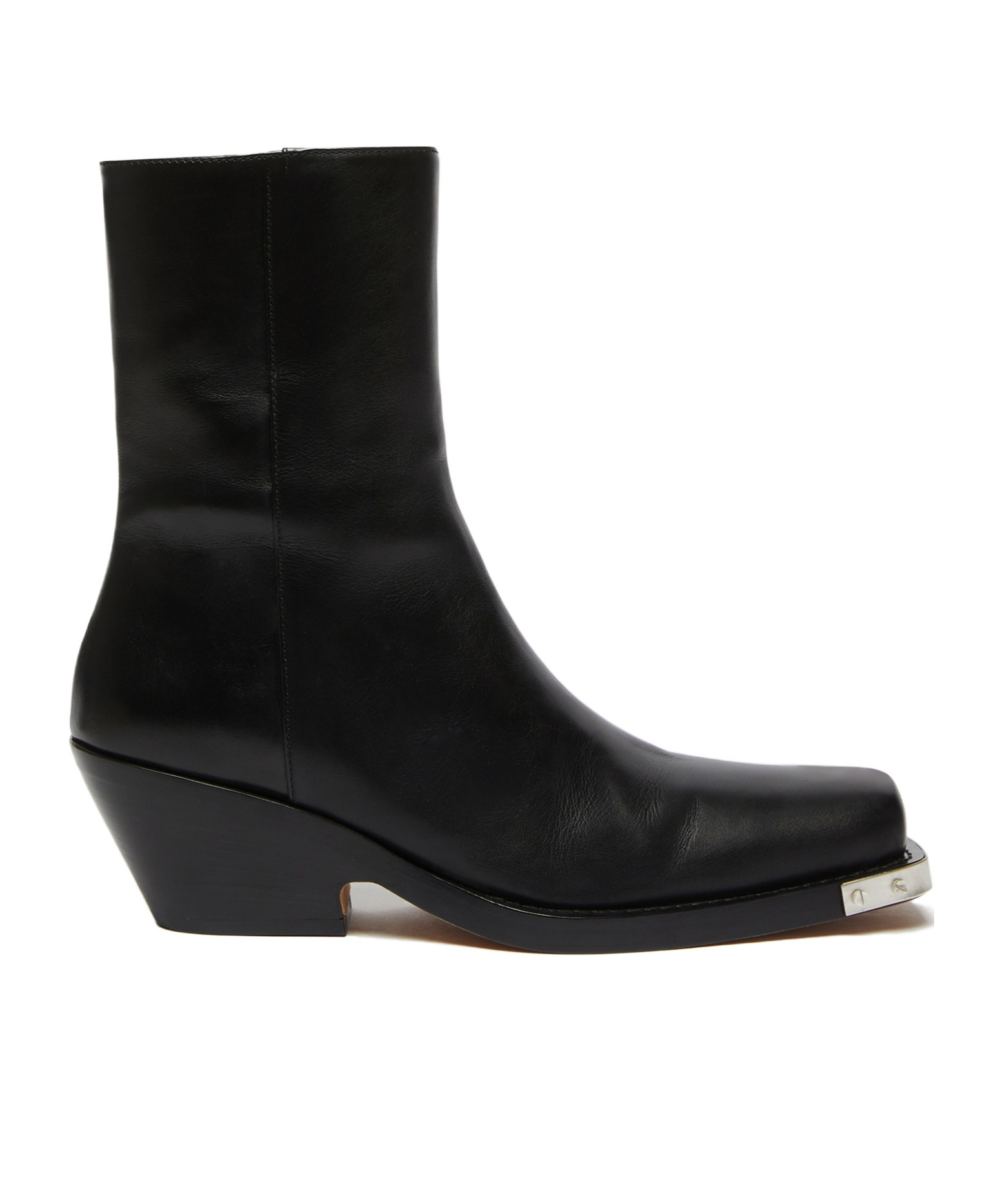 Sportmax Square-toed Short Boots In Black