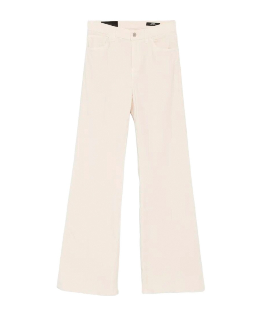 Dondup Amber Flared-leg Trousers In Ivory