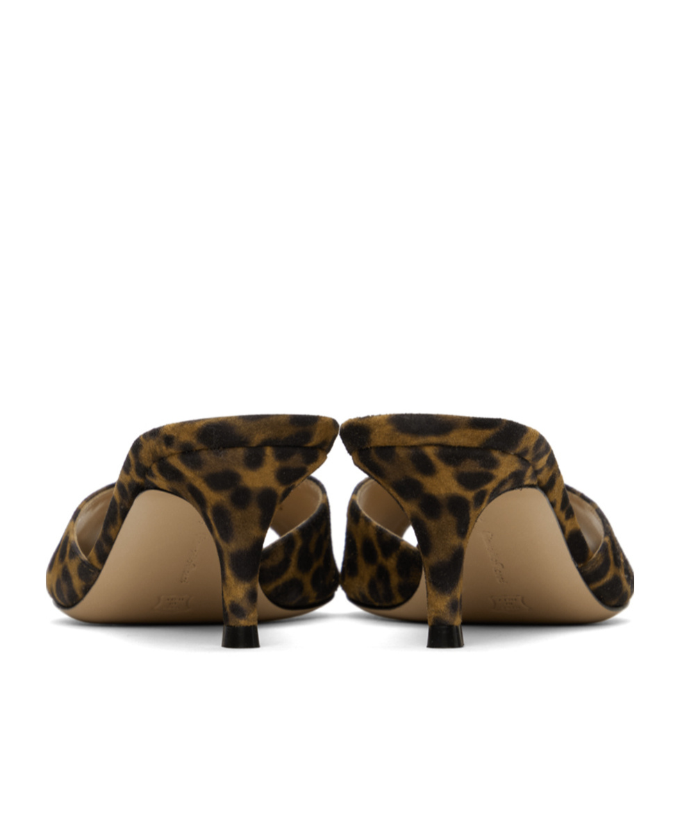 Gianvito Rossi Ssense Exclusive Brown Elle 55 Mules In Black