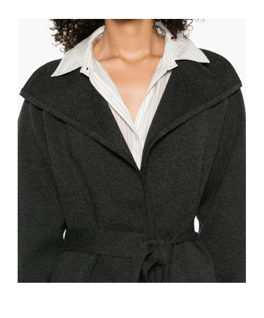 Max Mara Three Quarter Sleeve Jacket In Black