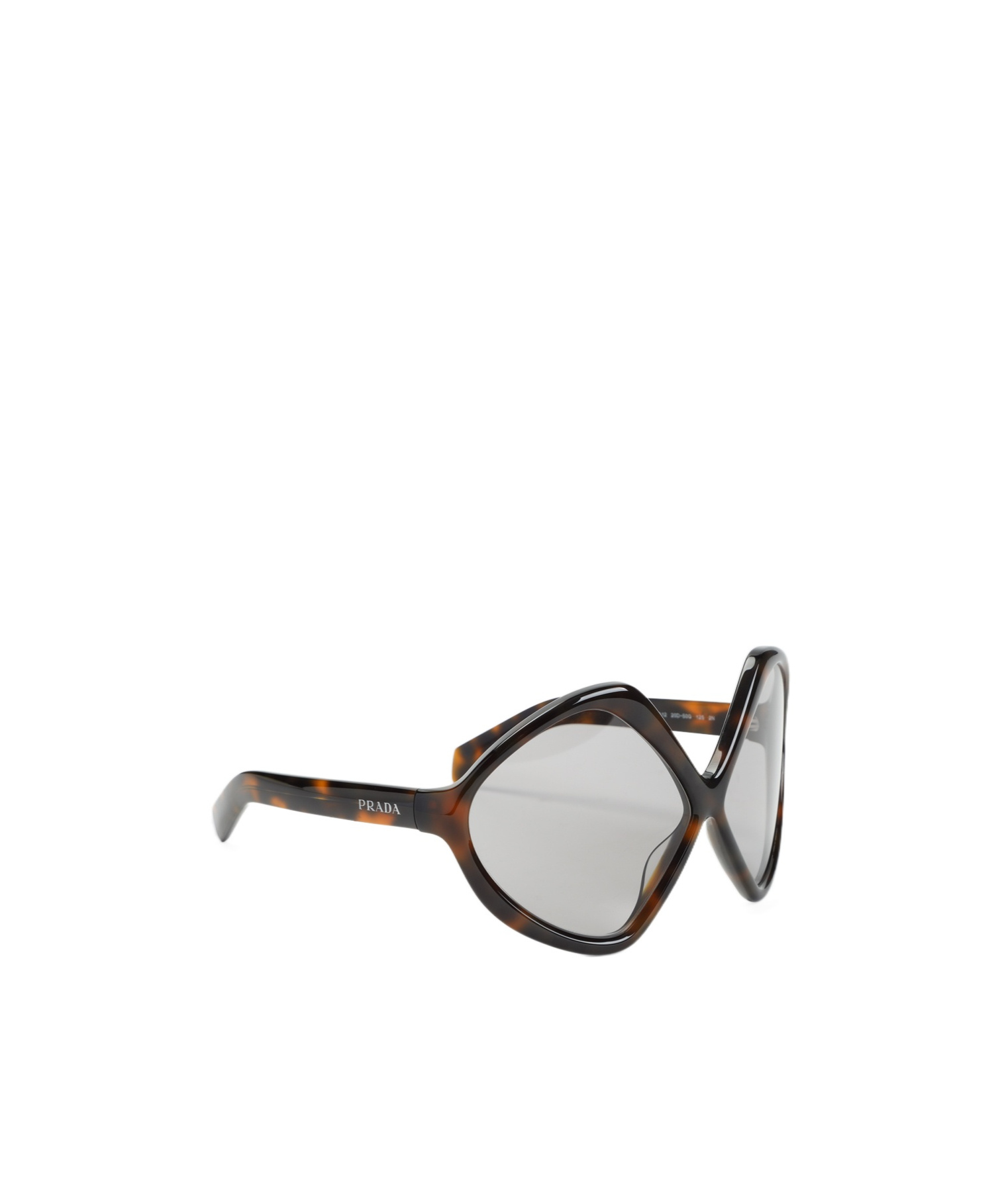 Prada Polygon-shaped Acetate Sunglasses In Black