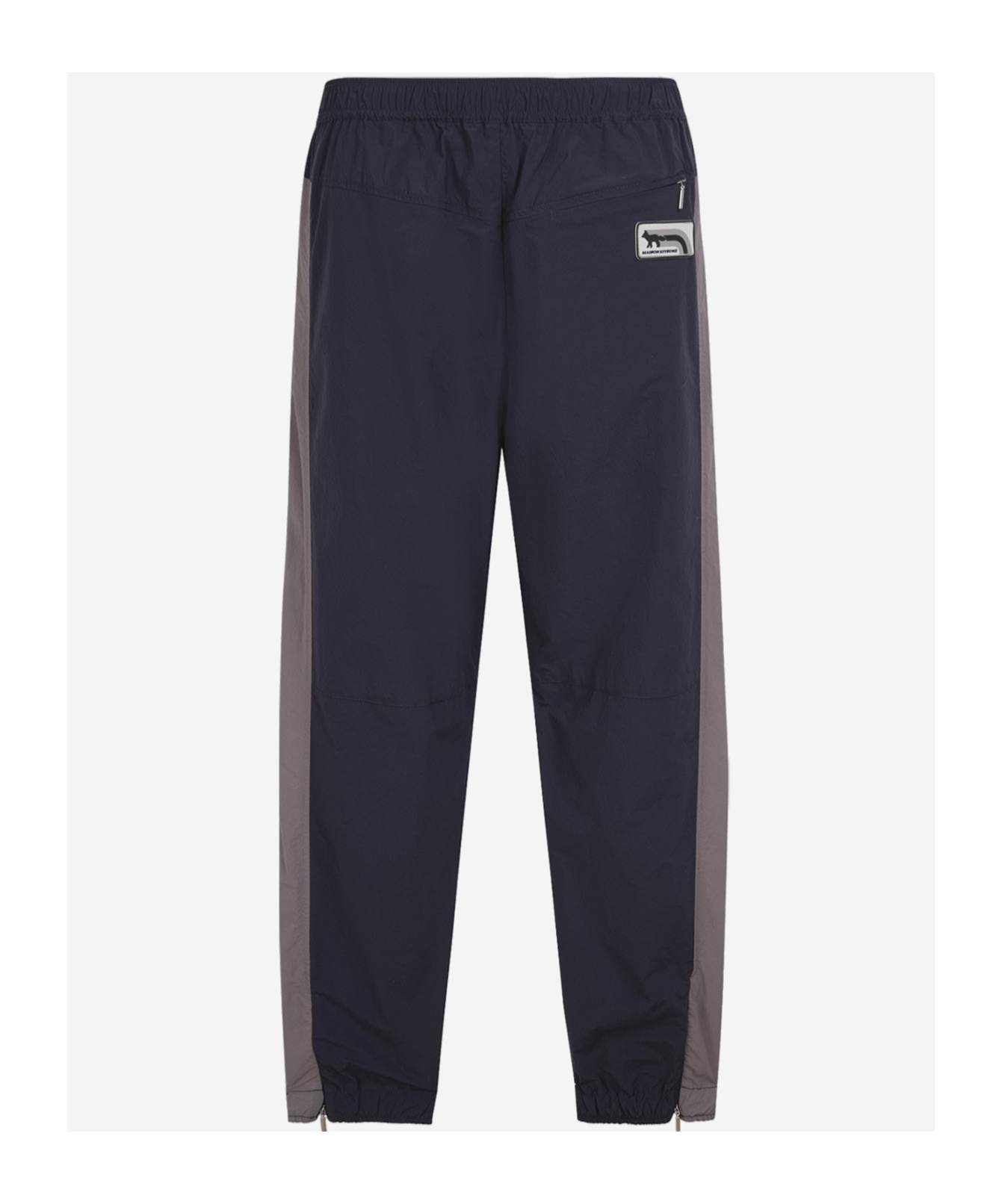 Maison Kitsuné Maison Kitsune Colourblock Technical Track Pants In Black