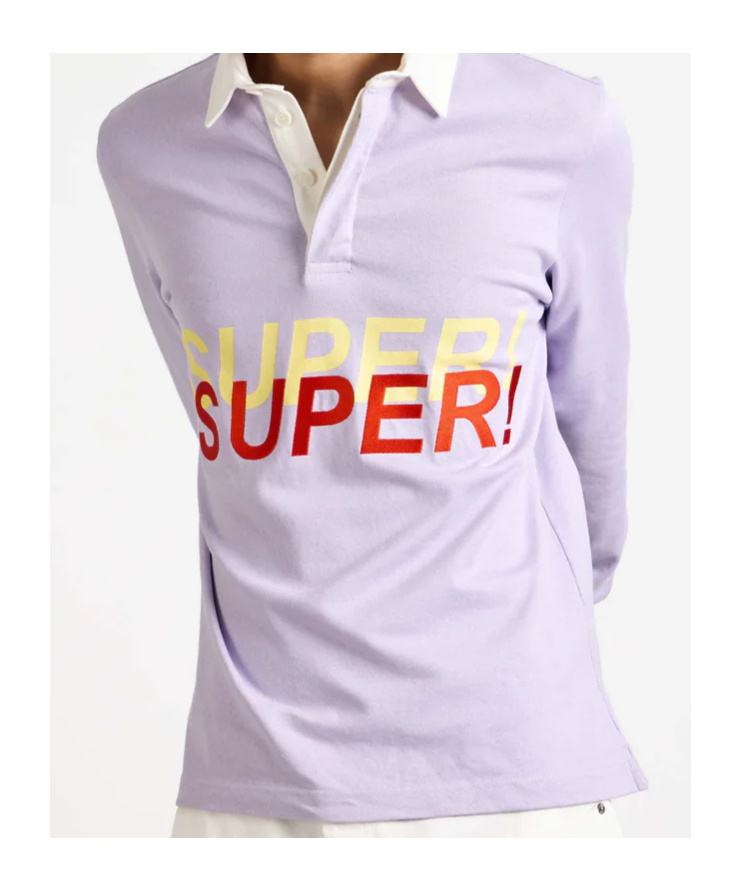 Jw Anderson Super Rugby Polo Shirt In Purple