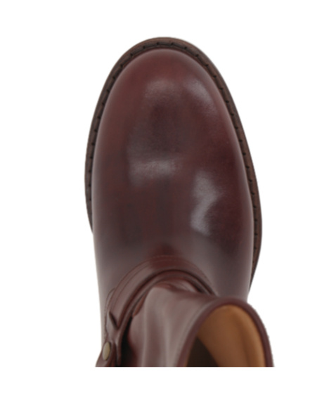 Isabel Marant Round Toe Ankle Boots In Brown