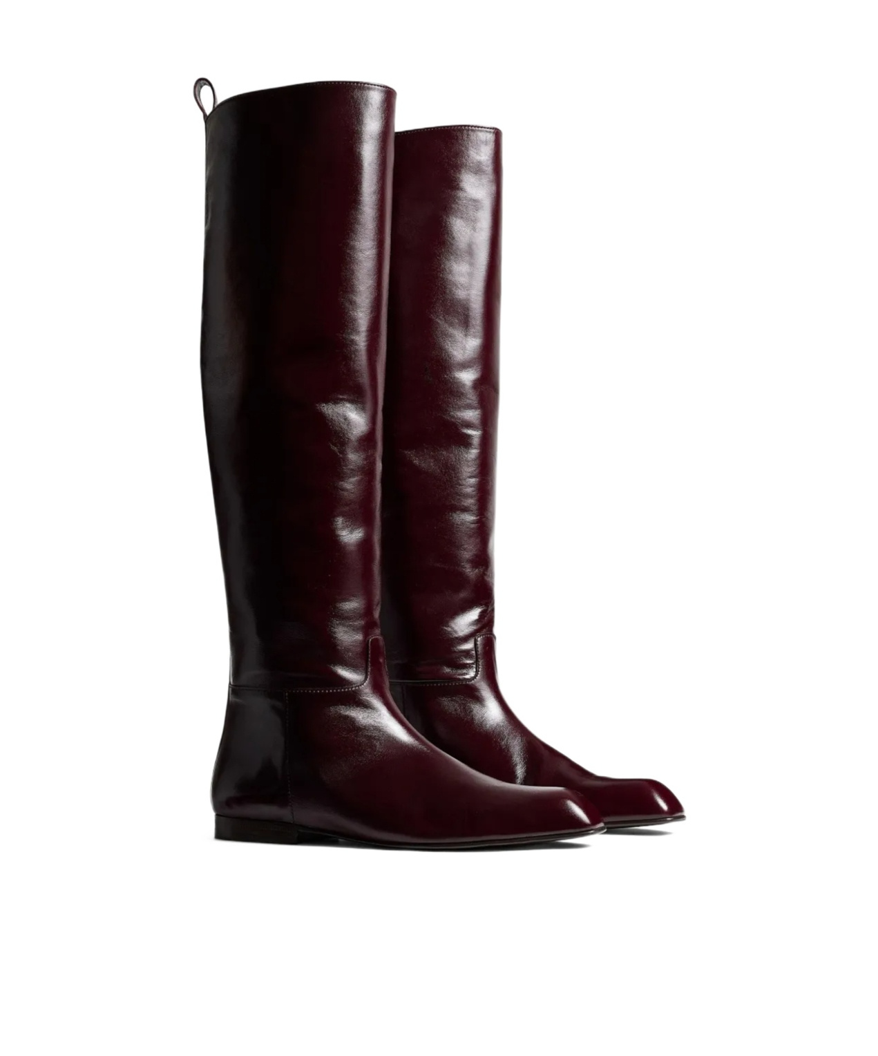 Khaite Colt Knee-high Boots In Burgundy