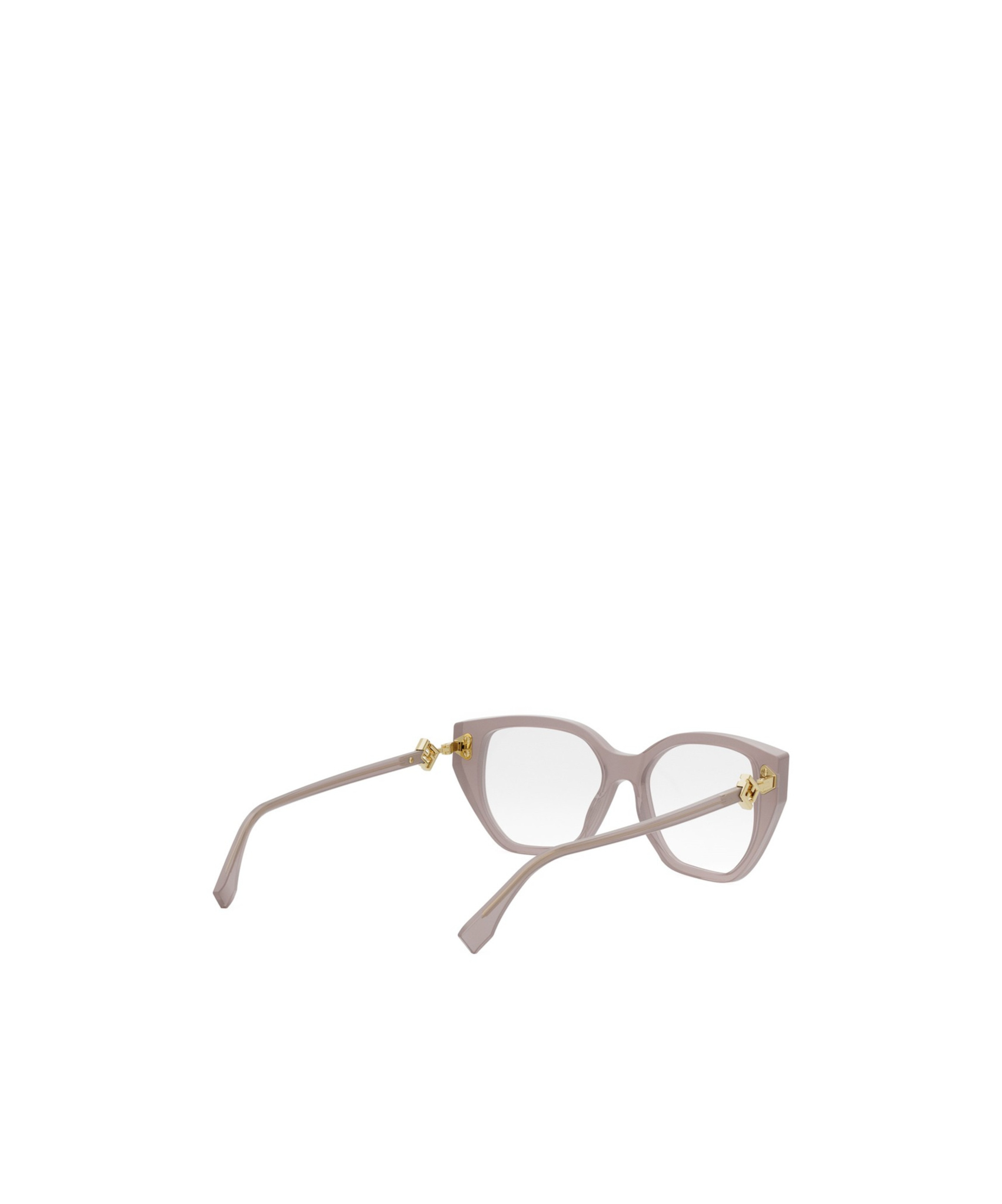 Fendi Fe50100i Ff Diamonds 072 Rosa Chiaro Glasses In Neutral