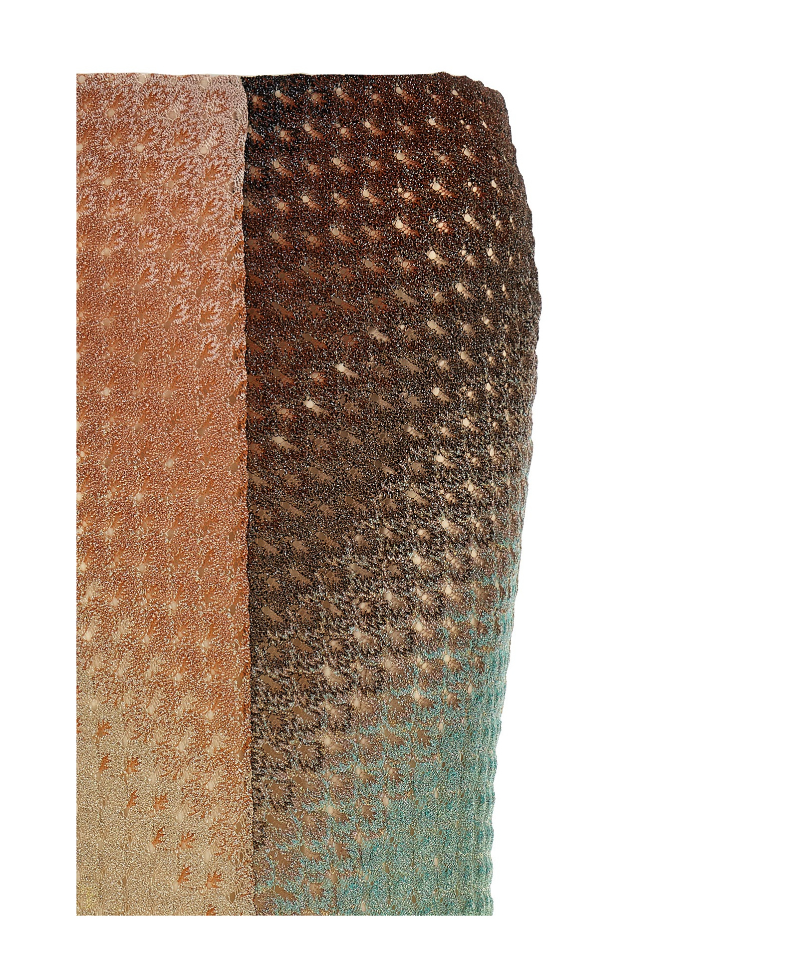 Shop Missoni Colorblock Skirt In Green