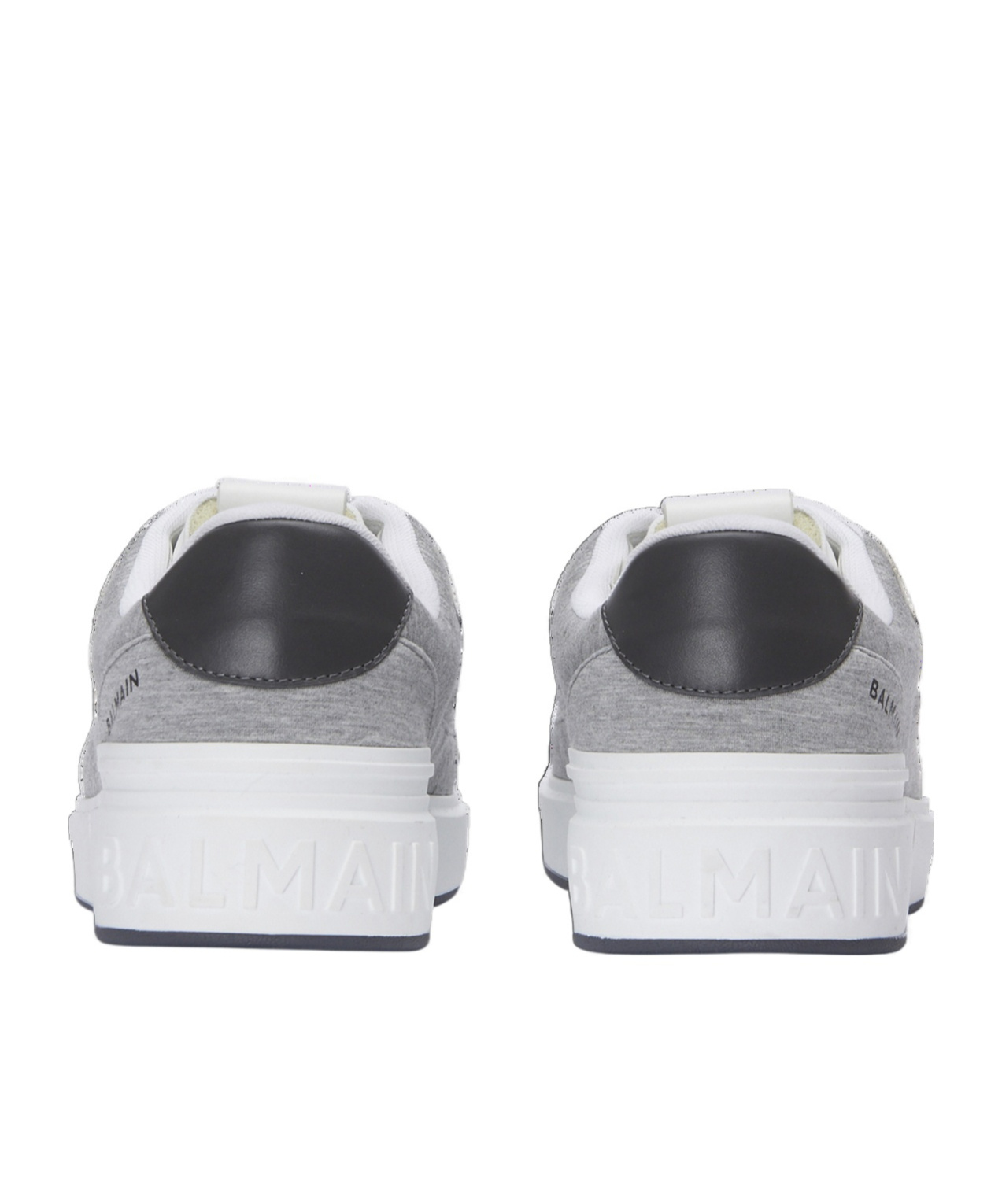 Balmain Round Head Low-cut Casual Shoes In White