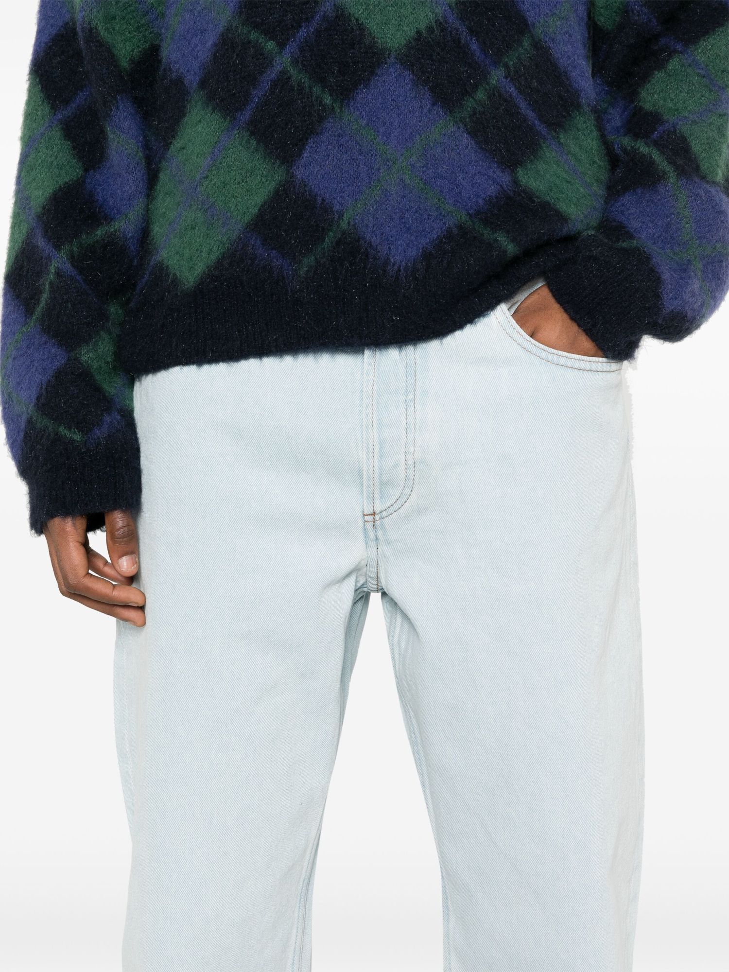 Apc Mid-rise Cropped Jeans In White