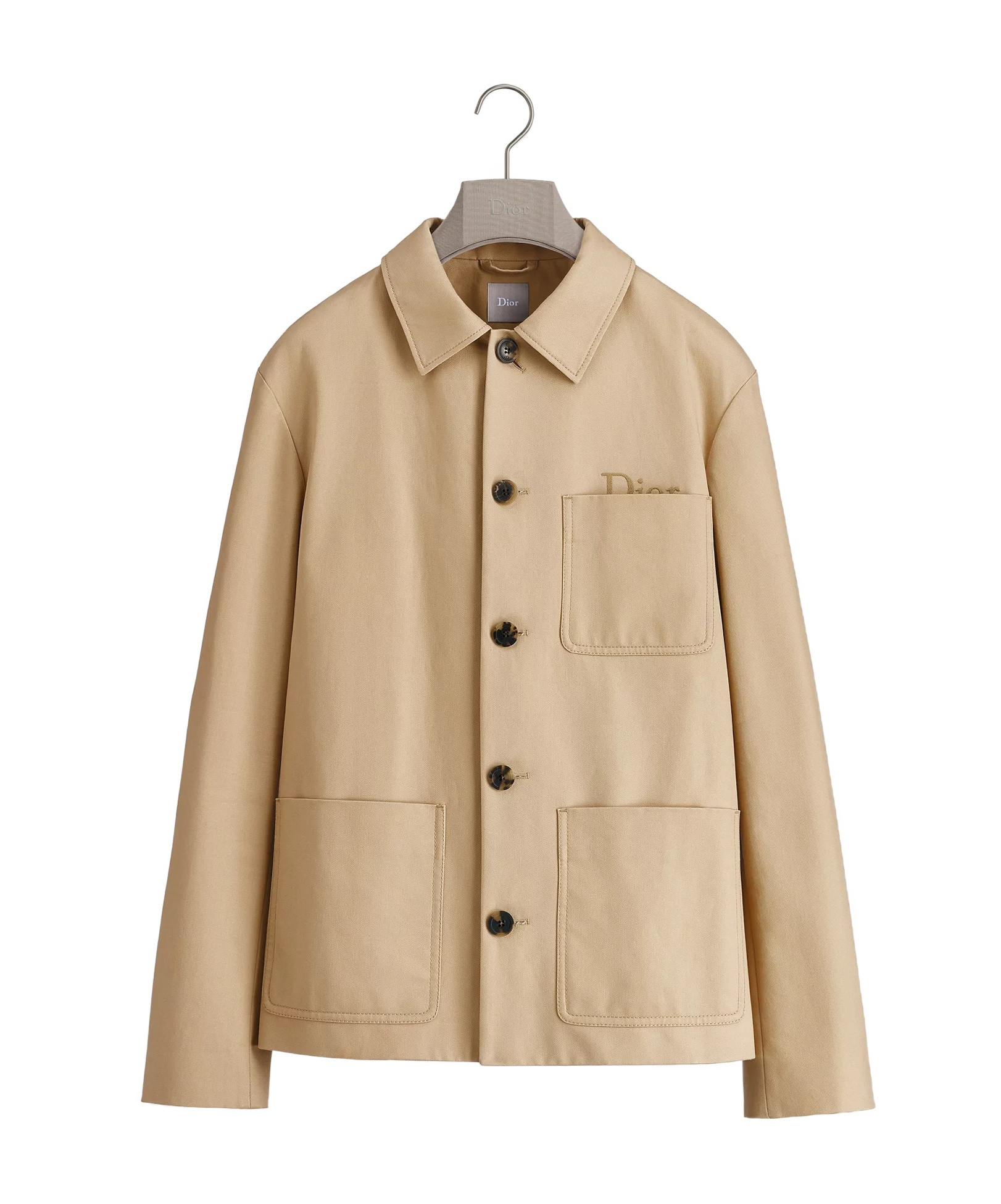 Dior Workwear Jacket With  Embroidery In Neutral
