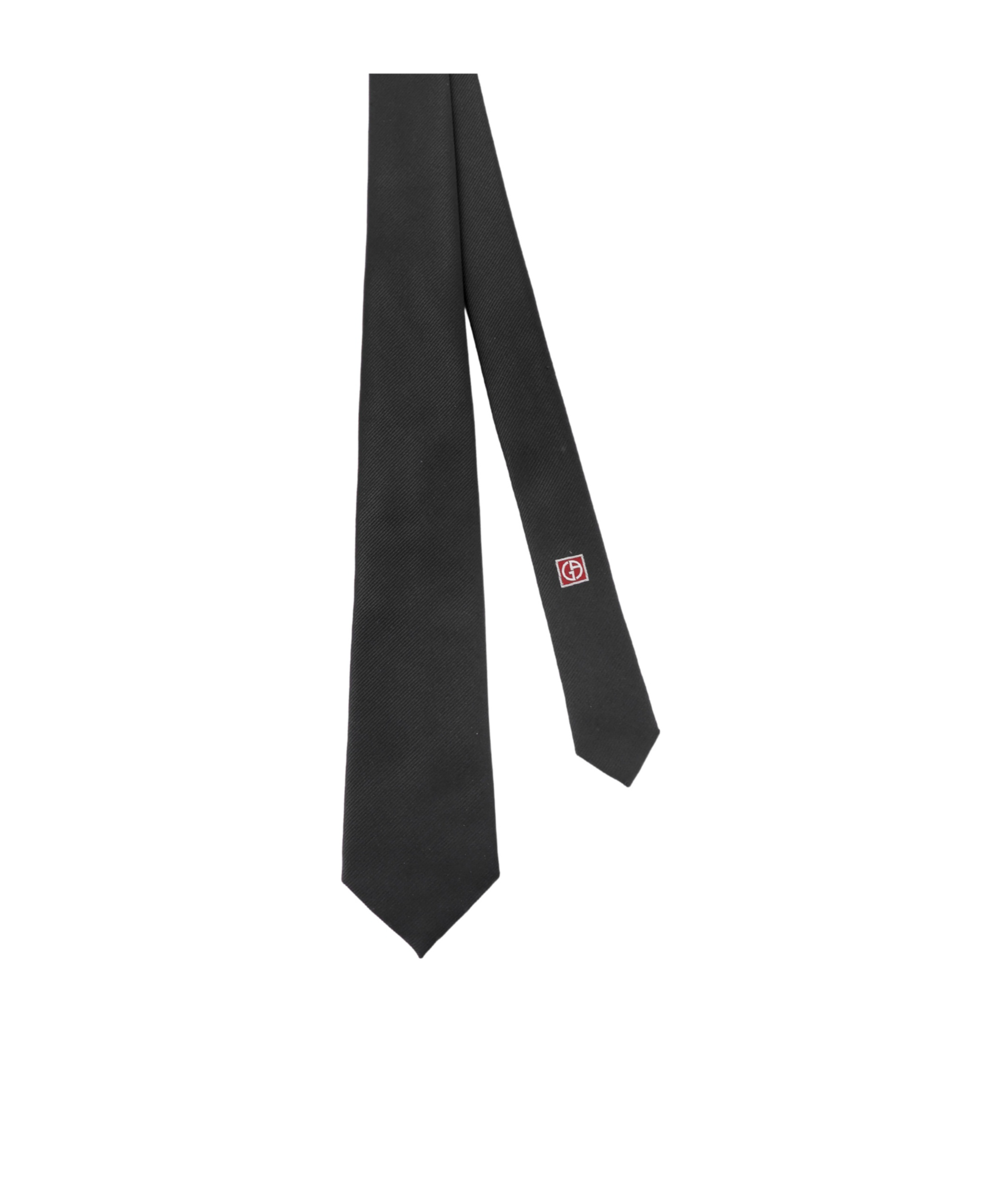 Giorgio Armani Log-patch Tie In Black