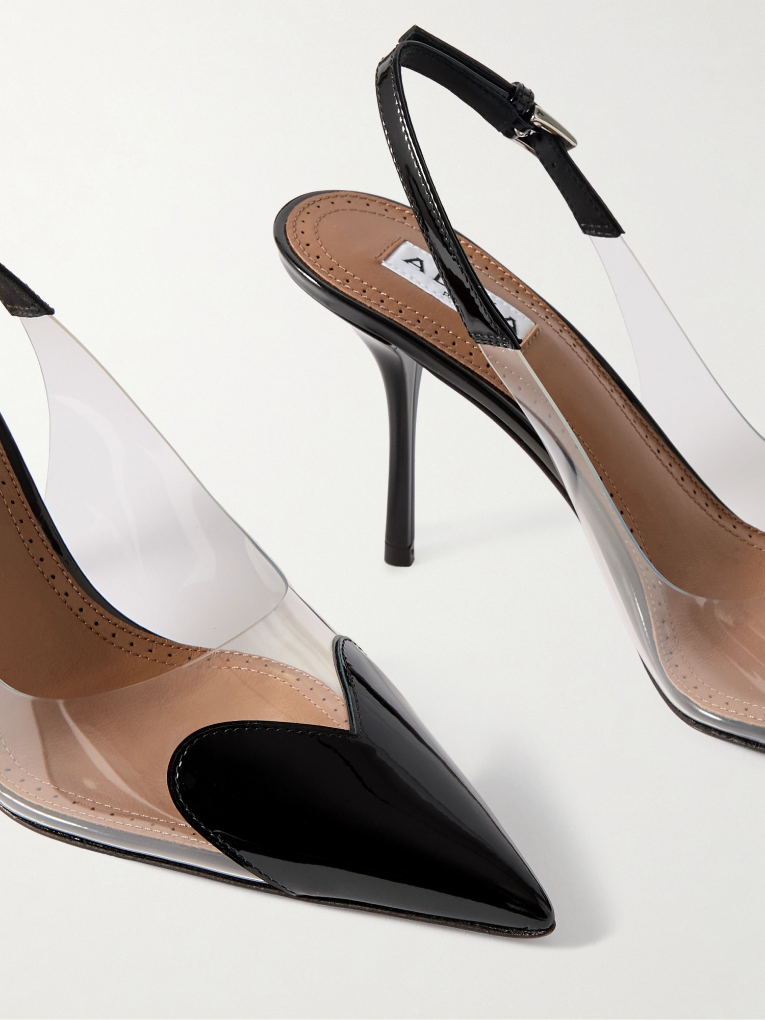 Alaïa Alaia Slingbacks In Patent Calfskin In Black
