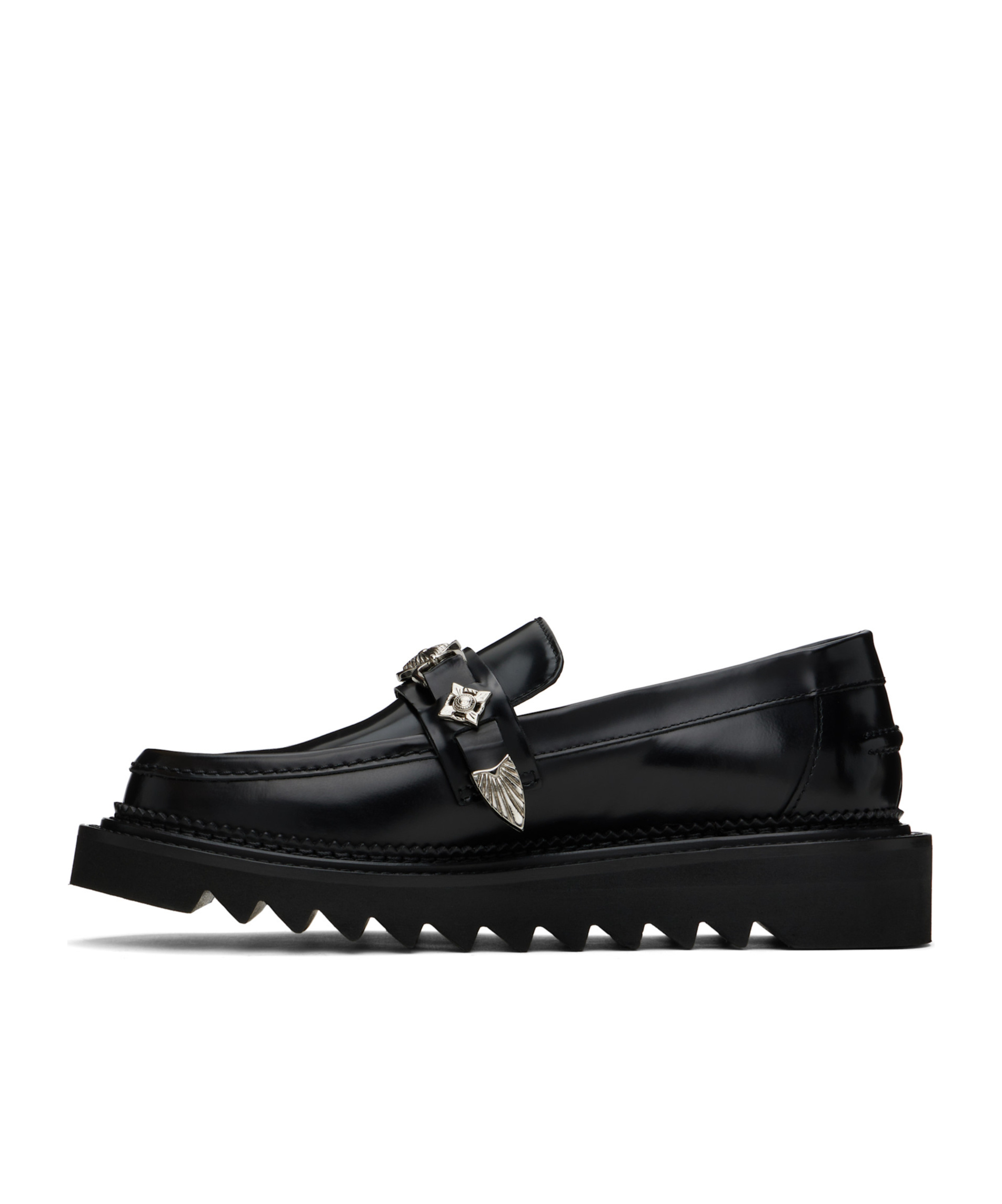 Toga Virilis Chunky Leather Loafers In Black