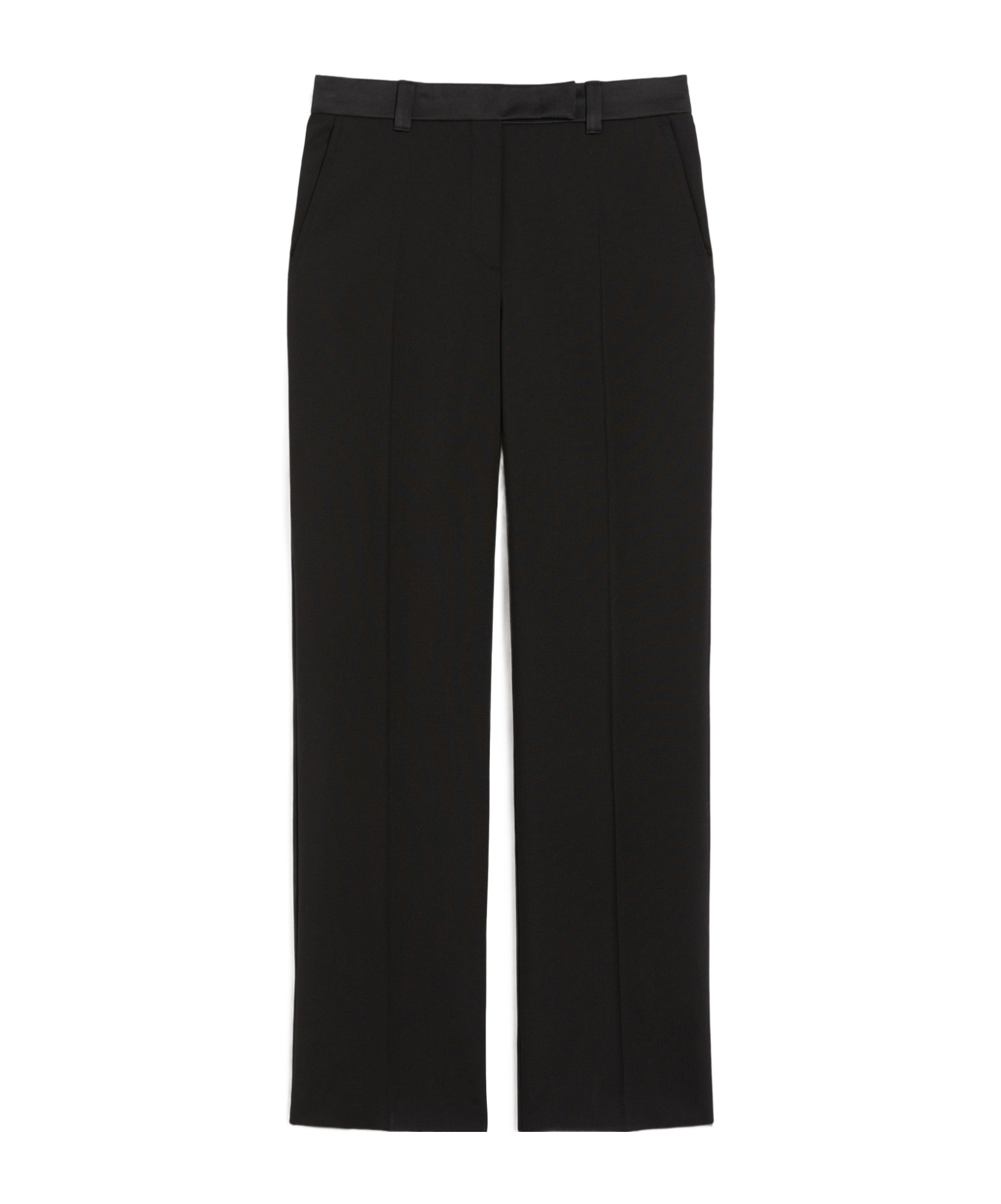 Weekend Max Mara Wool Cloth Trousers In Black