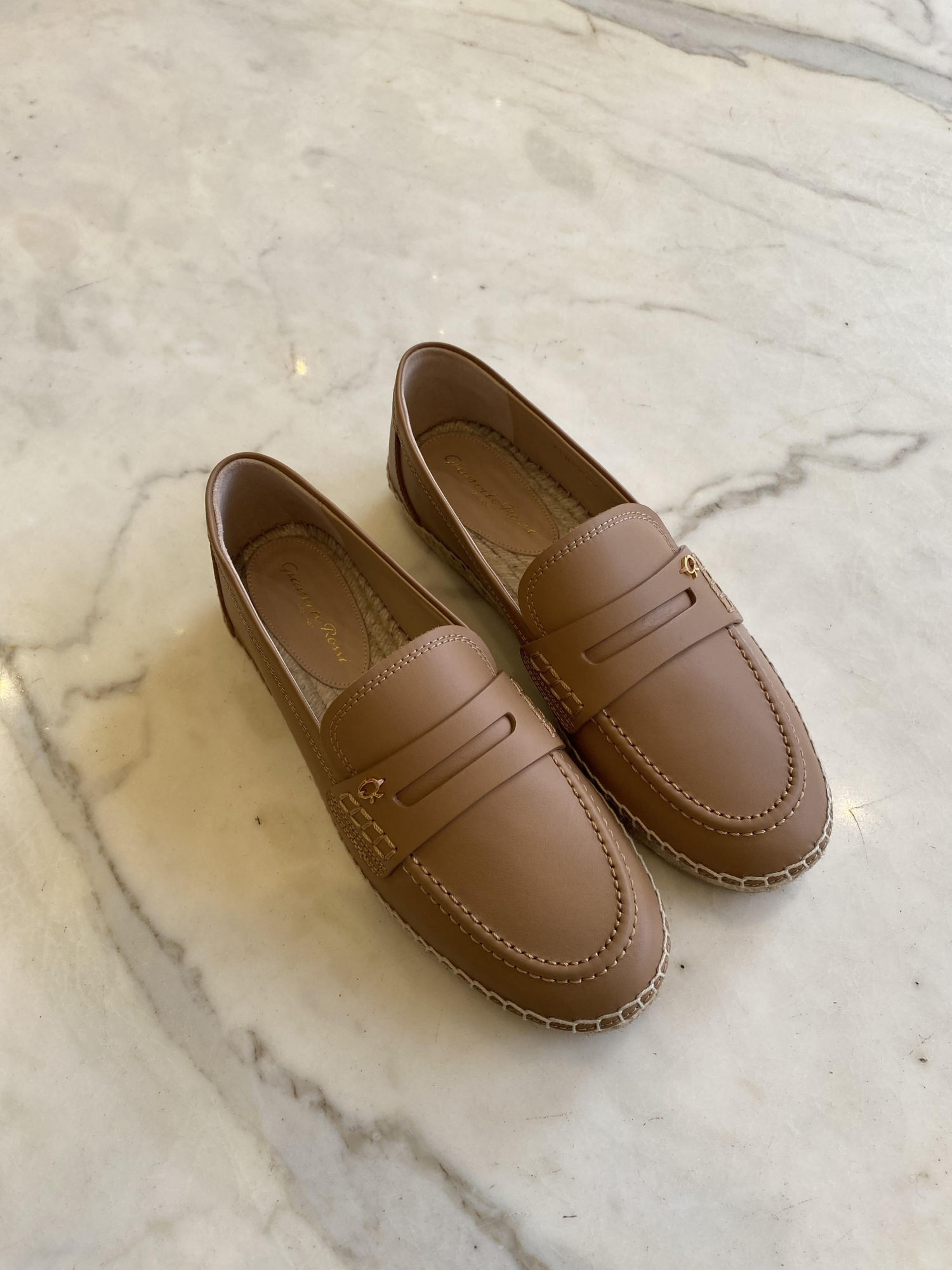 Gianvito Rossi Flat Loafers In Brown