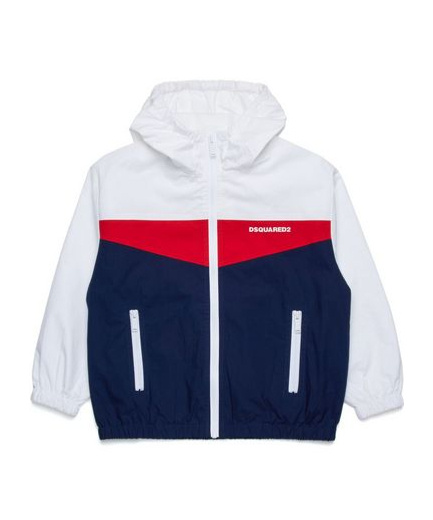 DSQUARED2 COLOUR-BLOCK BOMBER JACKET