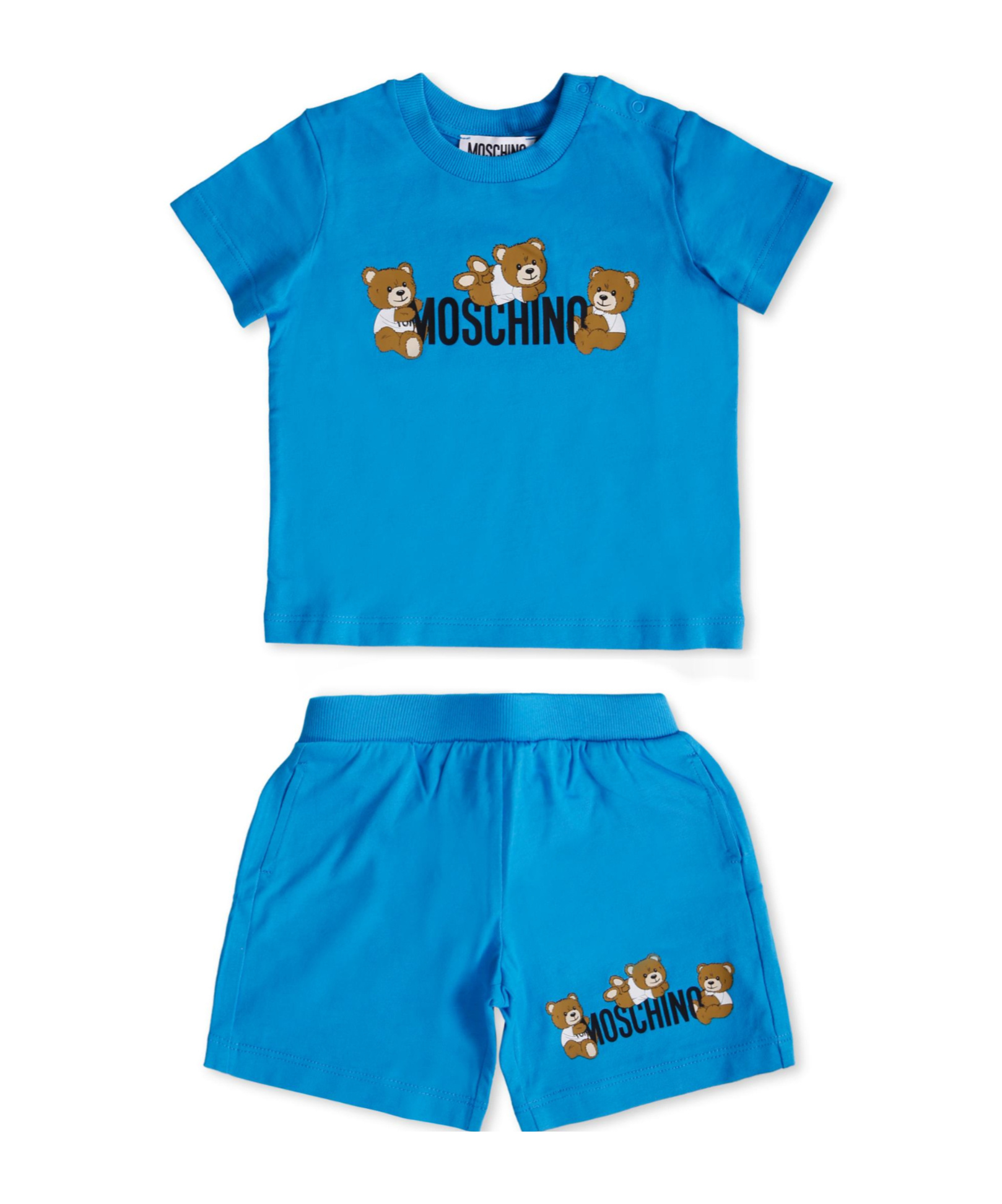 Moschino Two Piece Logo Printed Shorts Set
