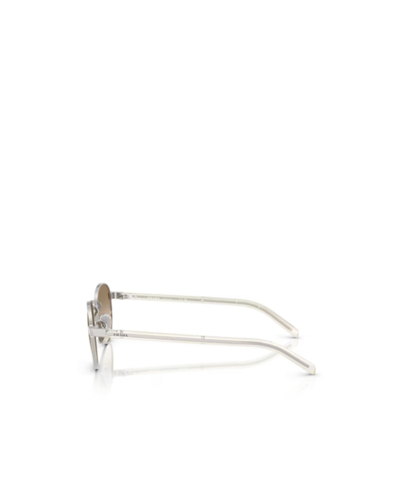 Prada Round-frame Sunglasses In Nude