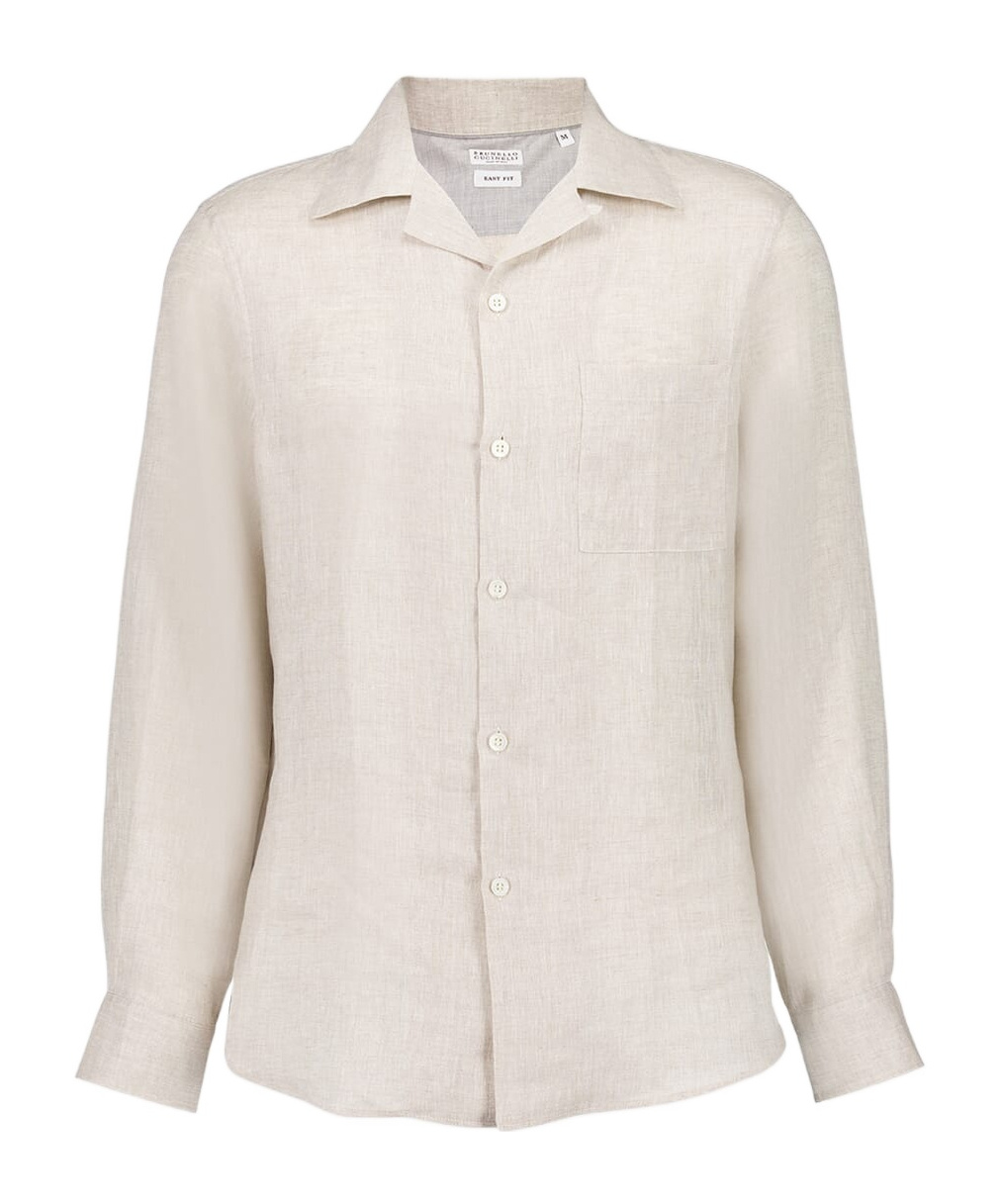 Brunello Cucinelli Long Sleeve Shirt In Neutral
