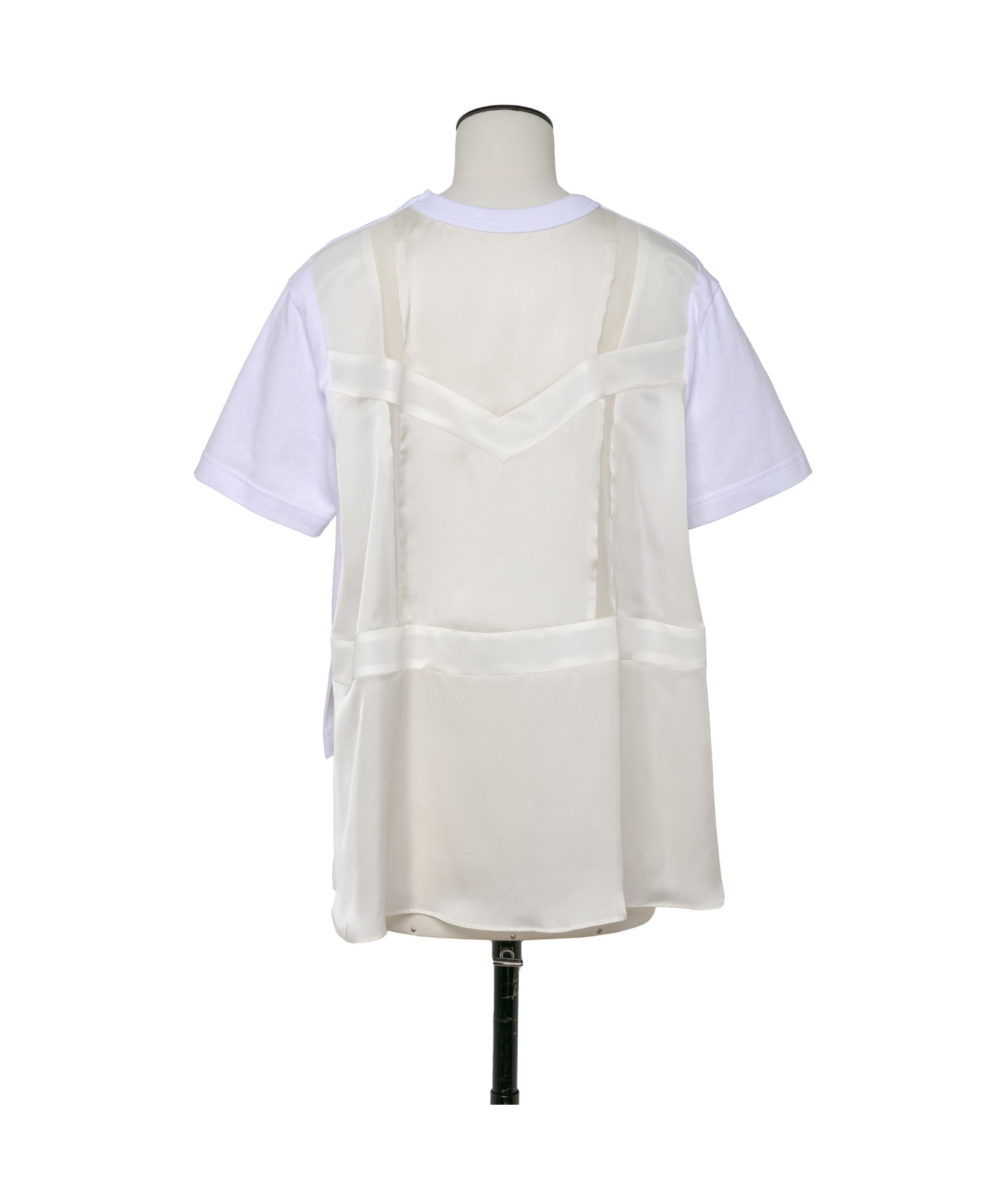 SACAI JERSEY-STYLE COTTON T-SHIRT