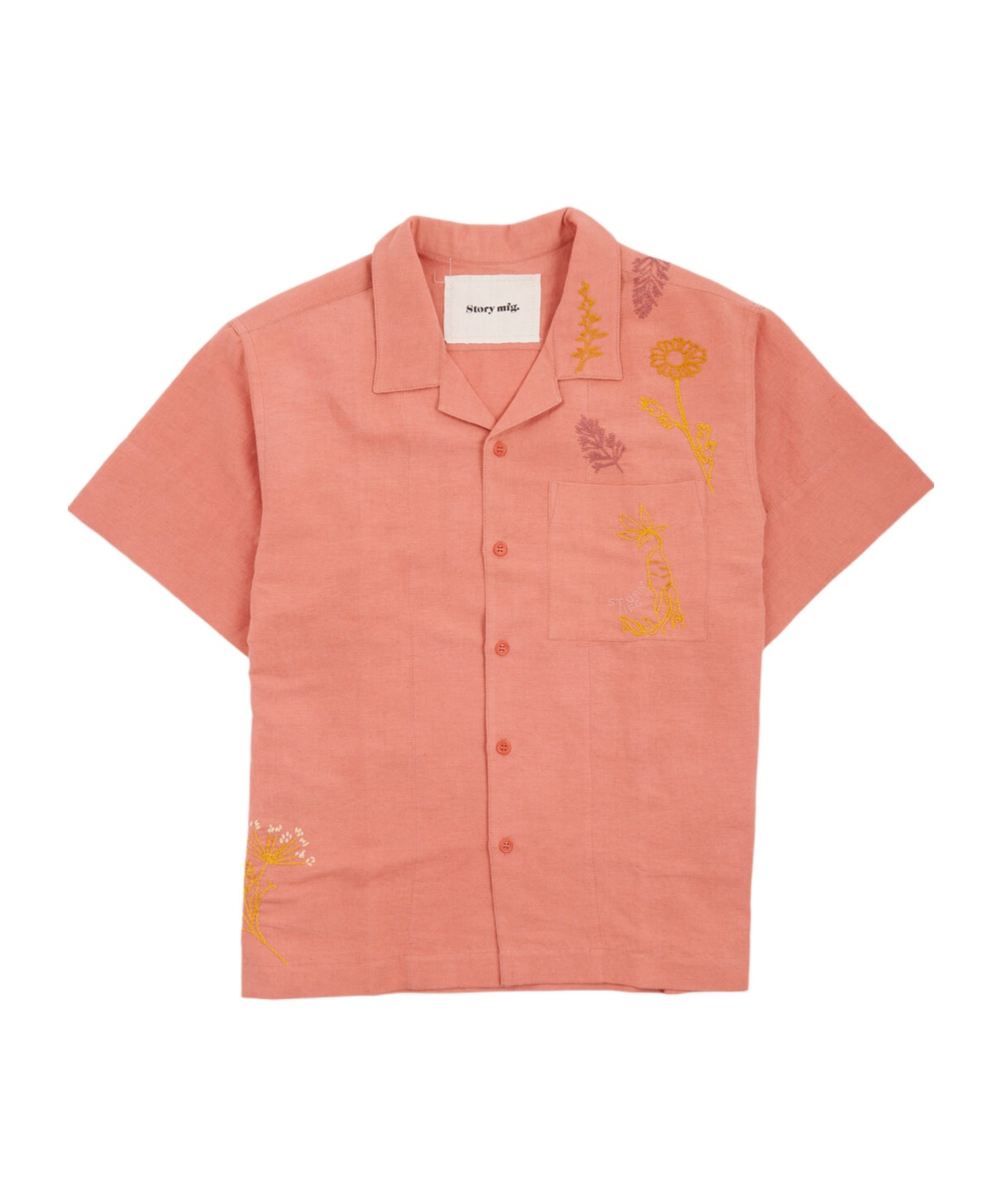 Story Mfg. Short-sleeved Shirt In Pink