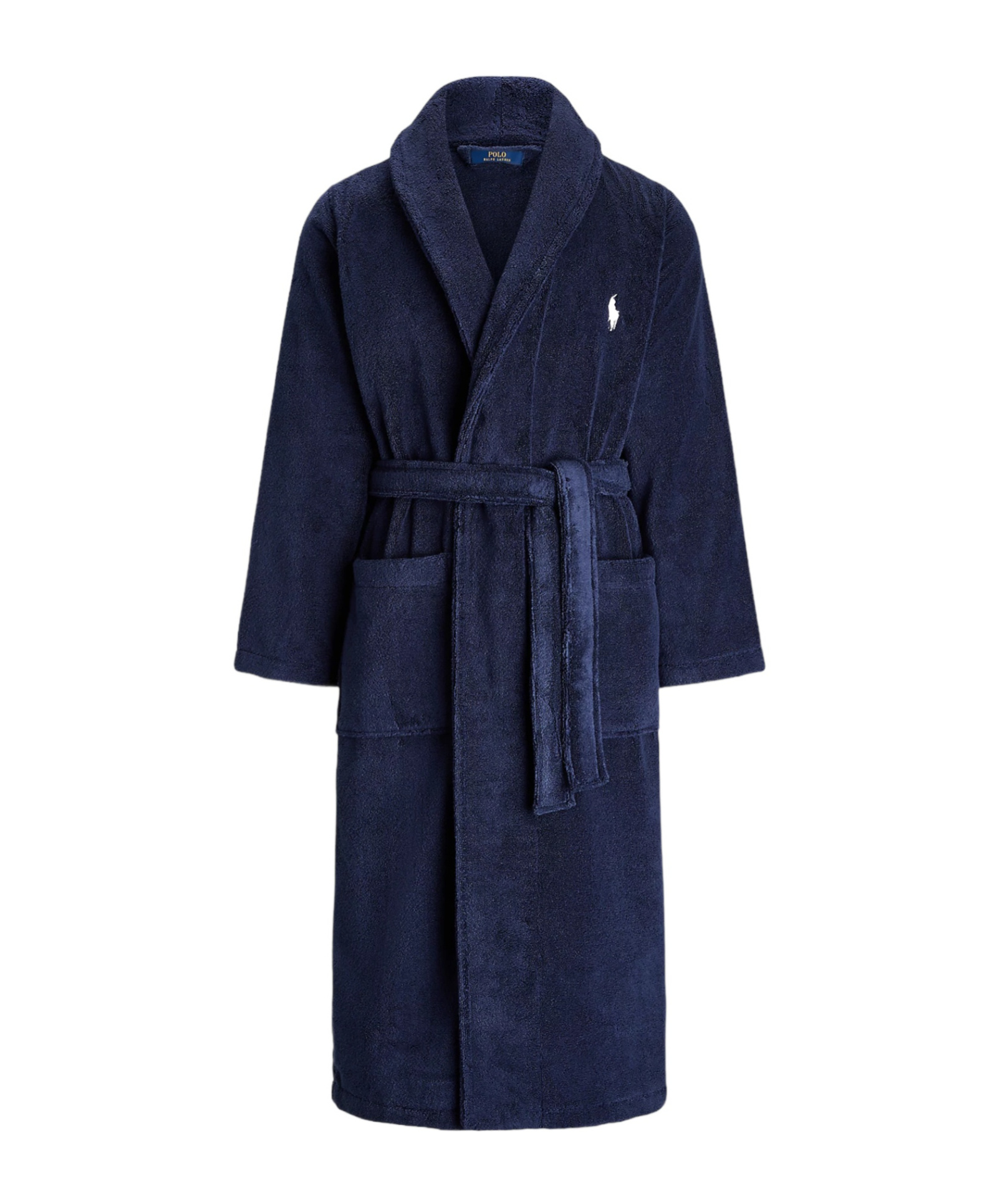 Polo Ralph Lauren Cotton Terry Robe In Black
