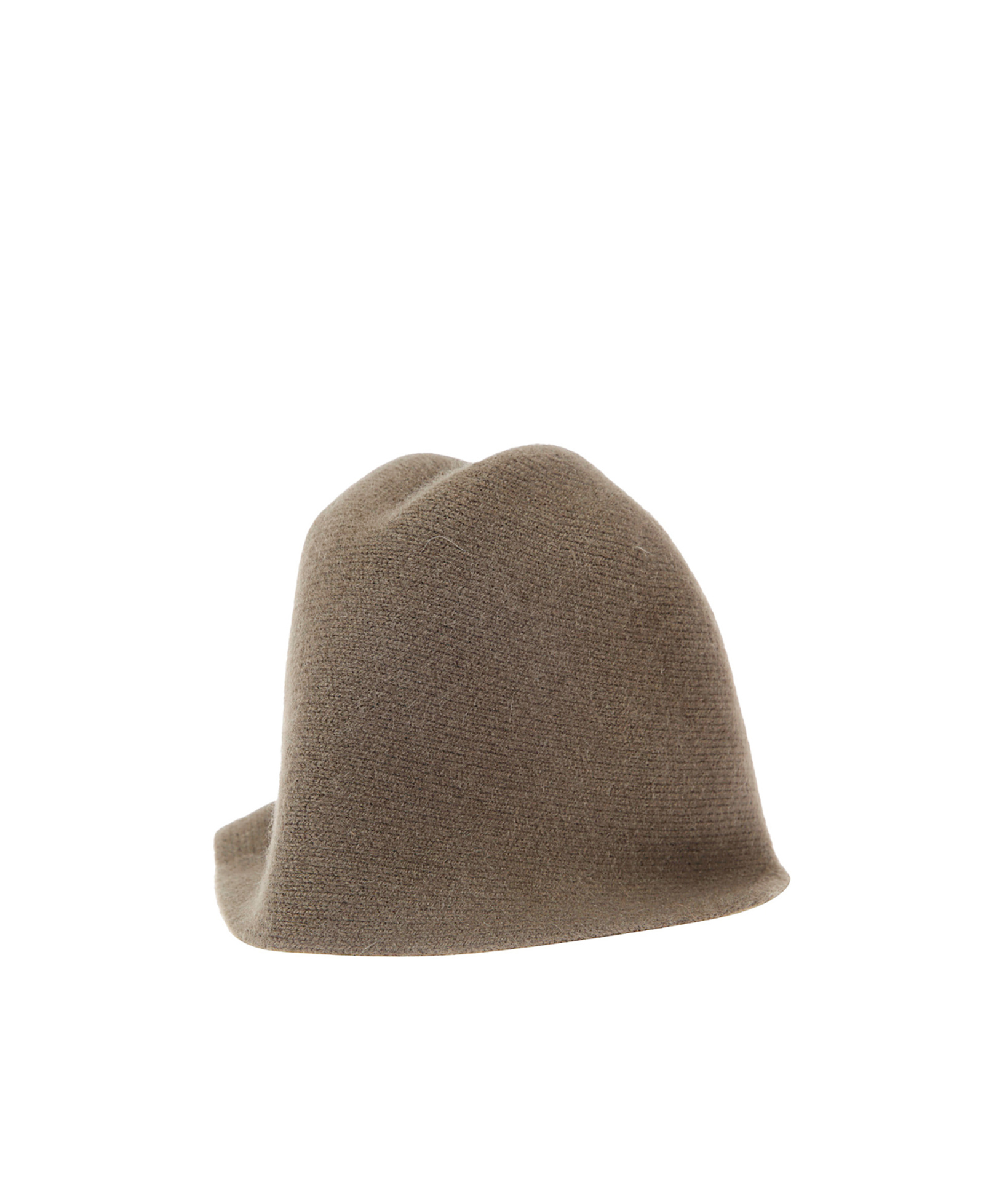 Uma Wang Ribbed Cashmere Cloche Bucket Hat In Green
