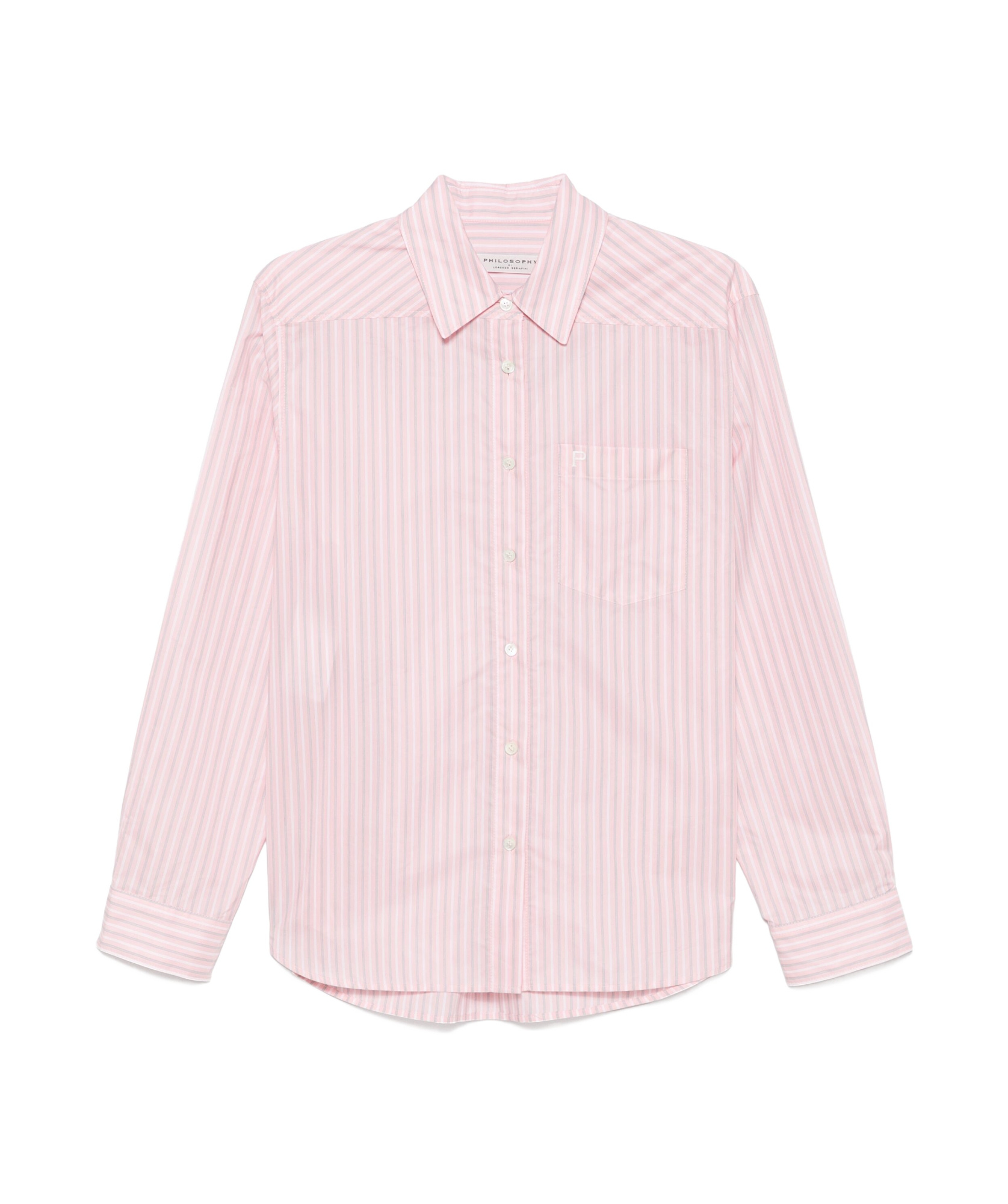 Philosophy Di Lorenzo Serafini Striped Shirt In Pink