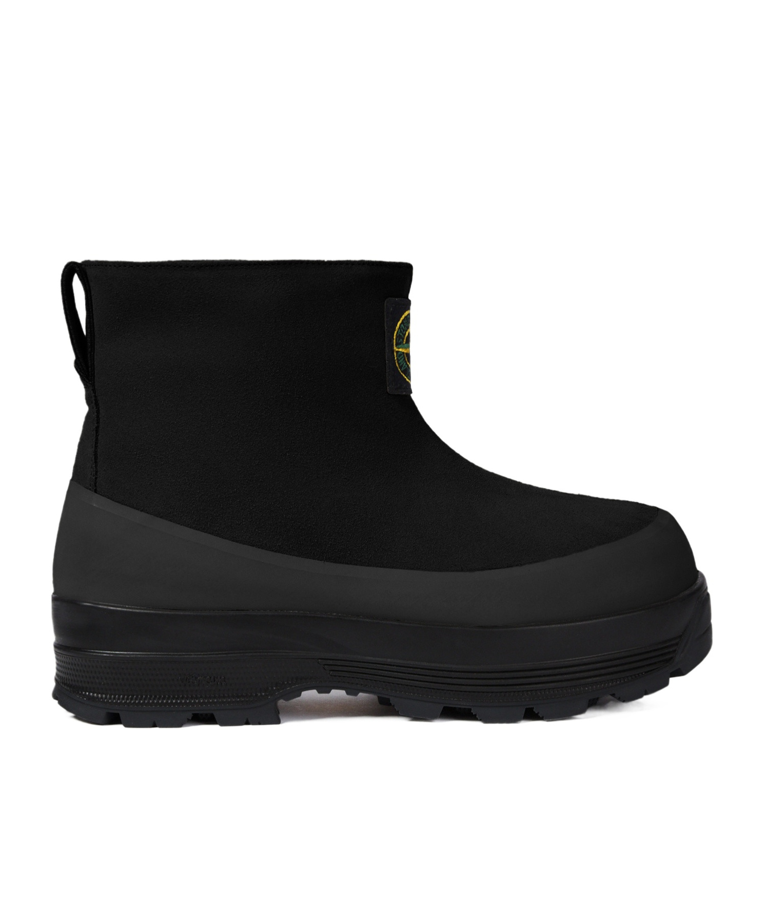 Stone Island Ankle Boot With Vibram Sole For Shock Absorption In Black