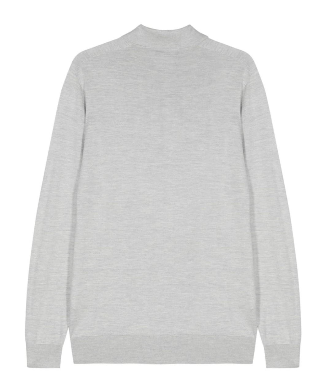 Peserico Long-sleeved Polo Shirt In Gray