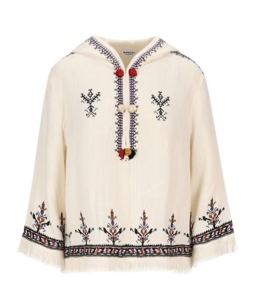 Shop Isabel Marant Étoile Kameya Top In White