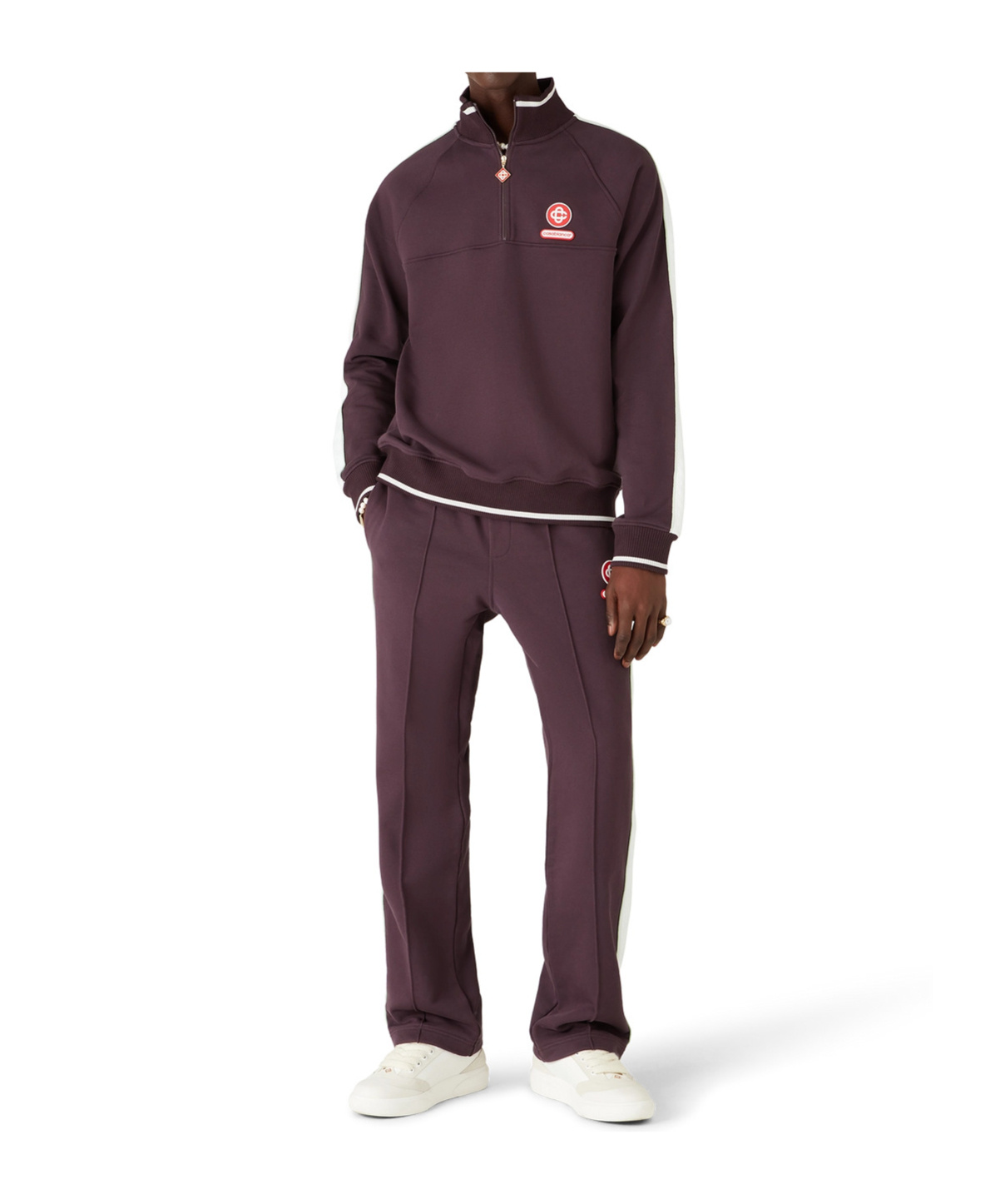 Casablanca Logo Patch Sweatshirt In Purple