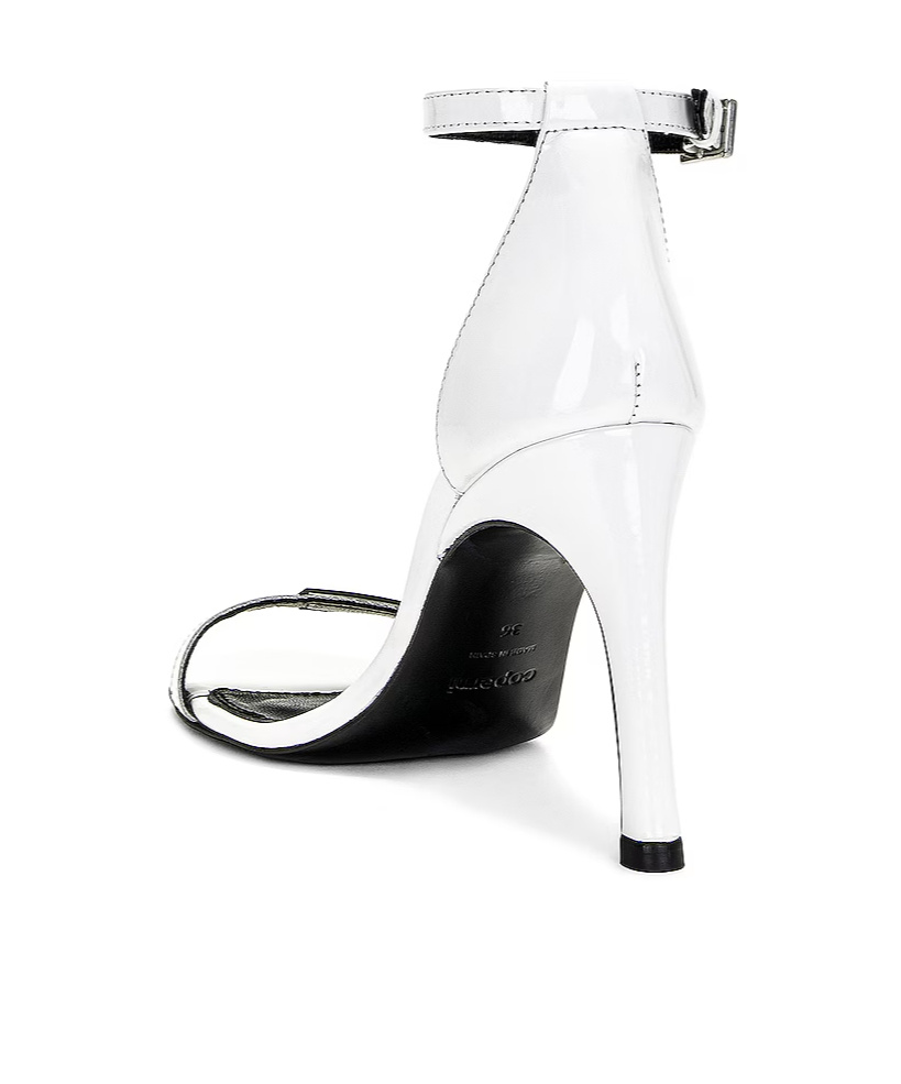 COPERNI CONTRAST-COLOR LOGO HIGH-HEELED SANDALS 