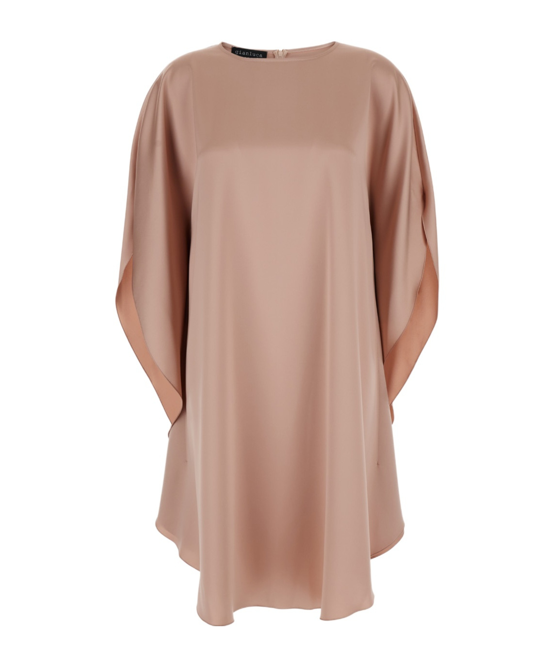 Gianluca Capannolo Boat Neck Mini Dress In Pink