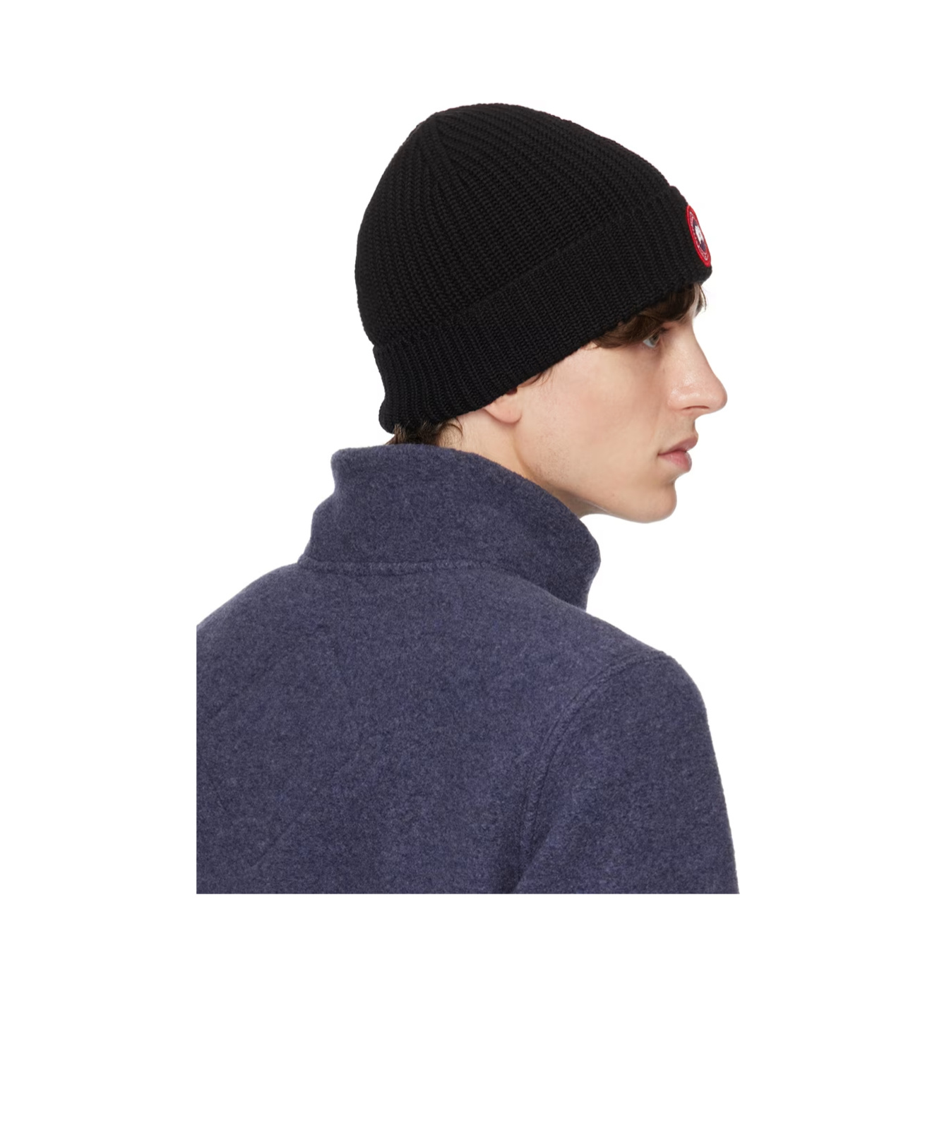 Canada Goose Arctic Disc Wool Hat In Black