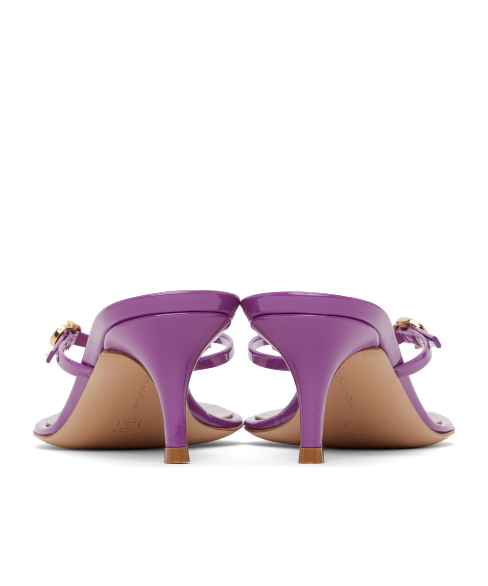 Shop Gianvito Rossi Clip-toe Design High-heeled Sandals In Purple