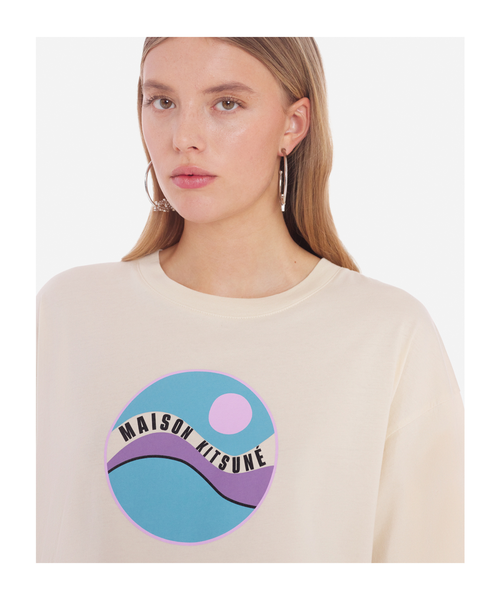 MAISON KITSUNÉ POP WAVE COTTON T-SHIRT