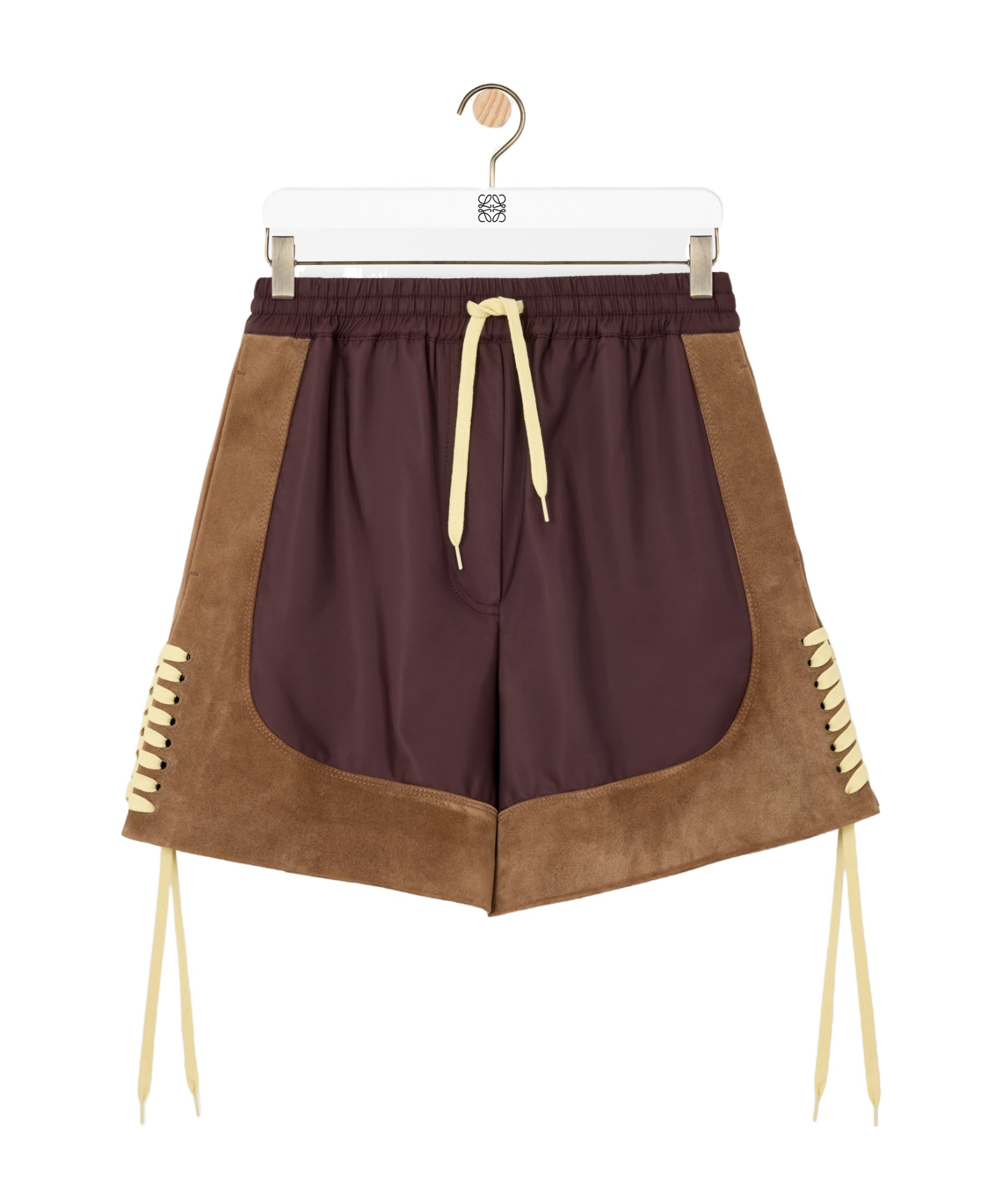 Loewe Shorts In Technical Fabric In Brown