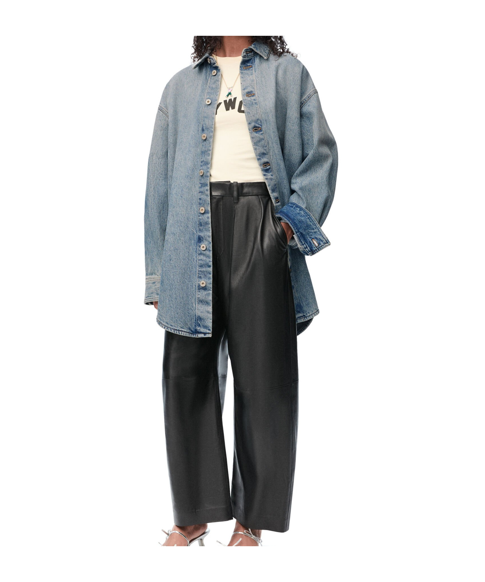 Shop Loewe Overshirt In Cotton In Gray