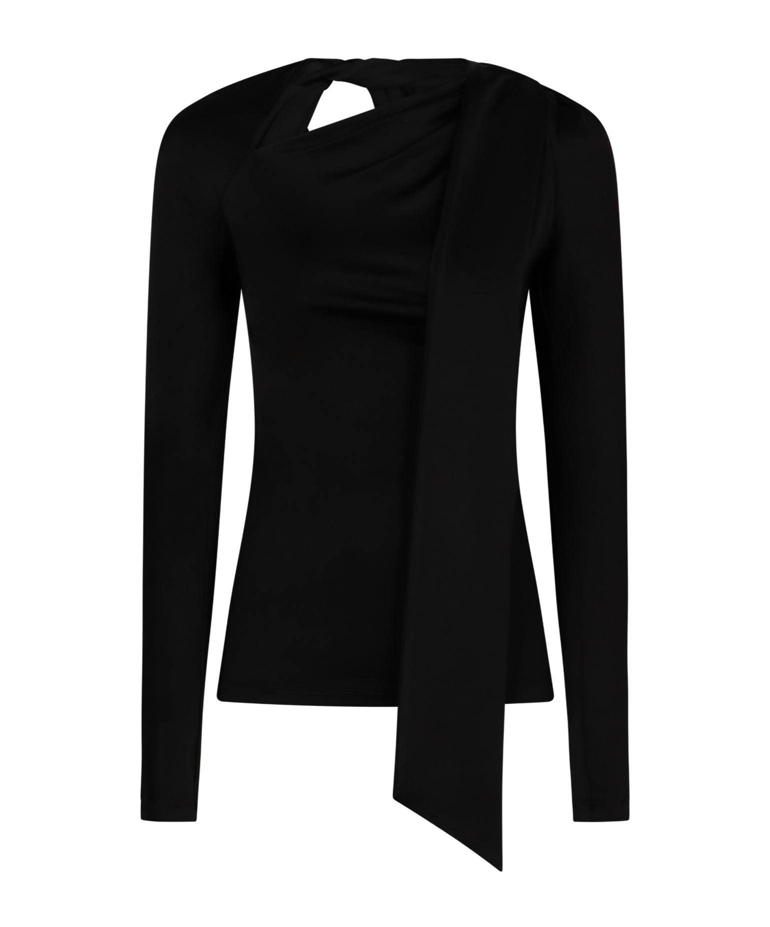 Victoria Beckham Long-sleeved Tops In Black