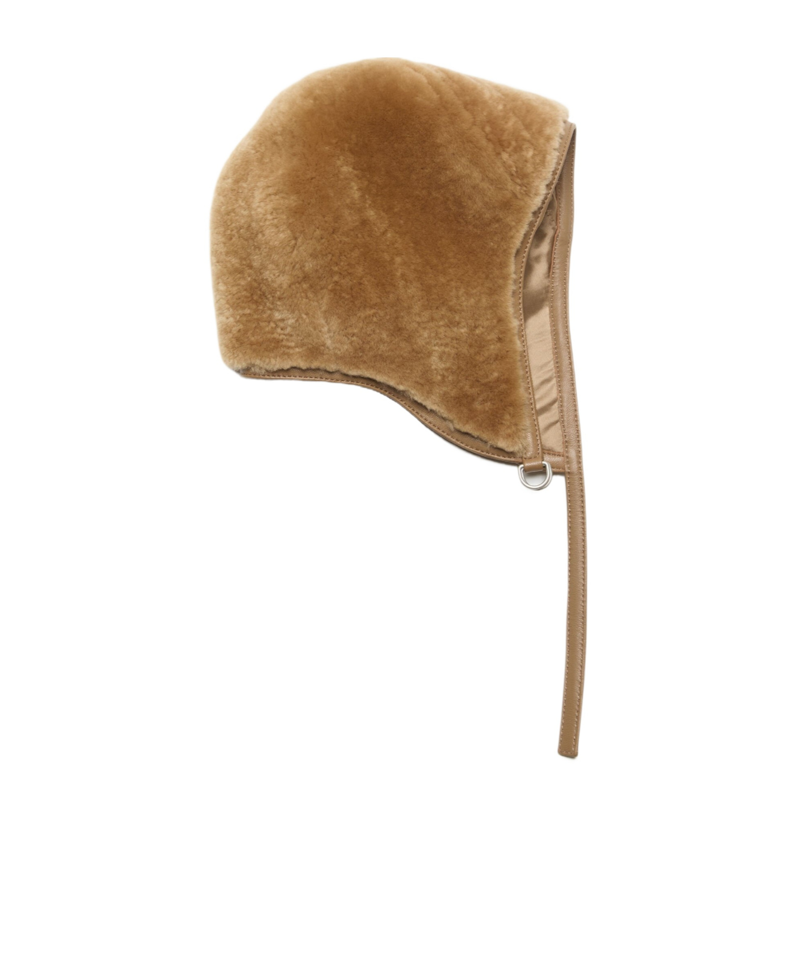 Acne Studios Shearling Cap In Green