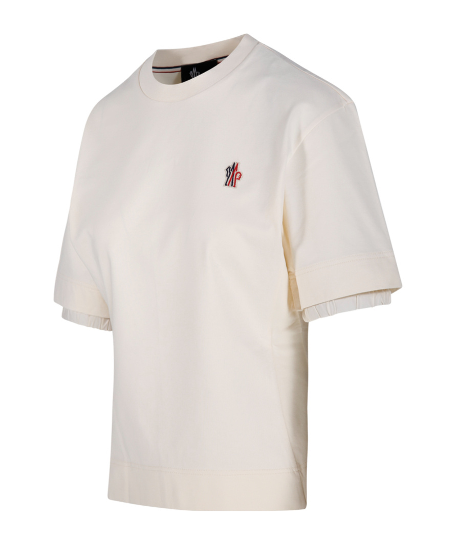 Moncler Grenoble Women Cotton T-shirt In White