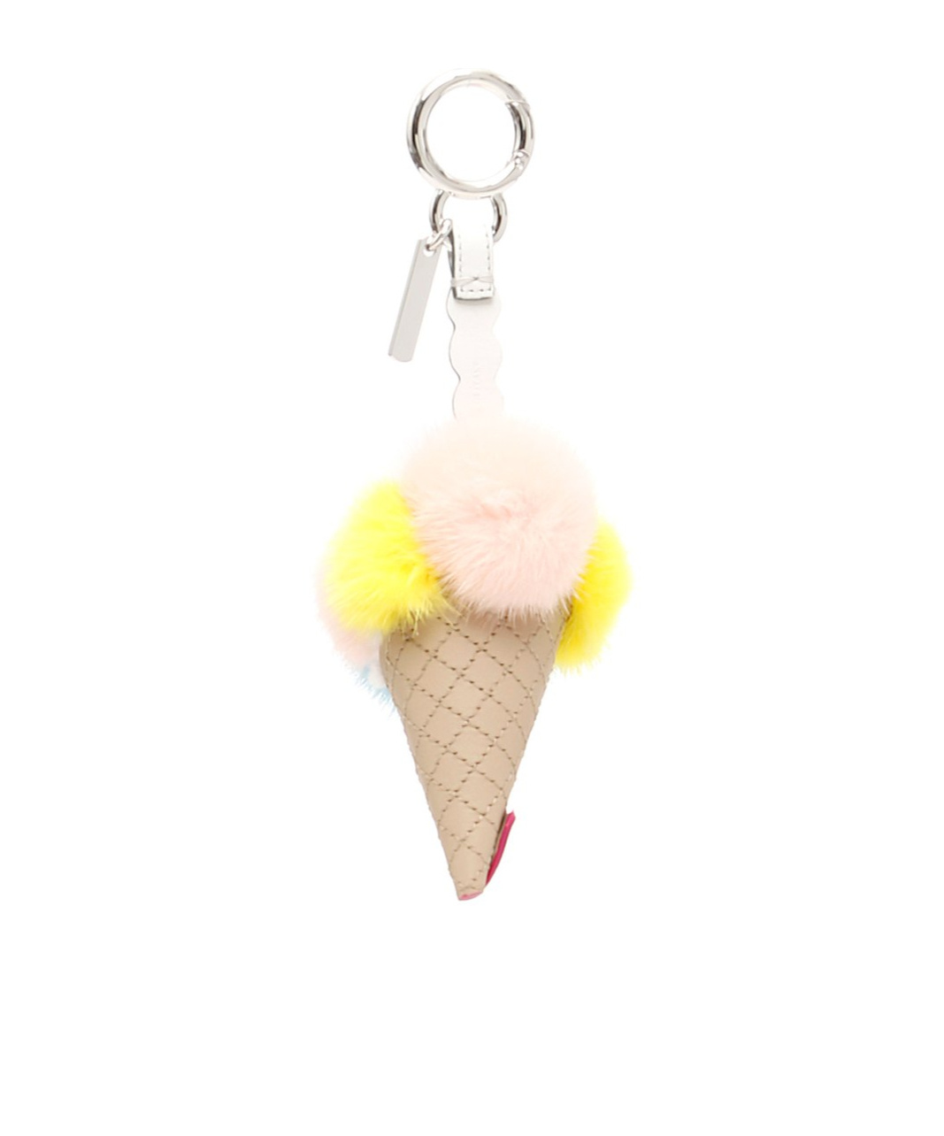 Fendi Ice Cream Cone Keyring In Blue