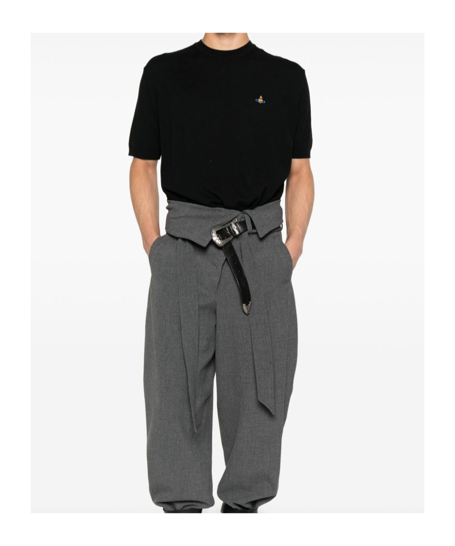 Vivienne Westwood T-shirt In Cotone Nero Uomo In Black