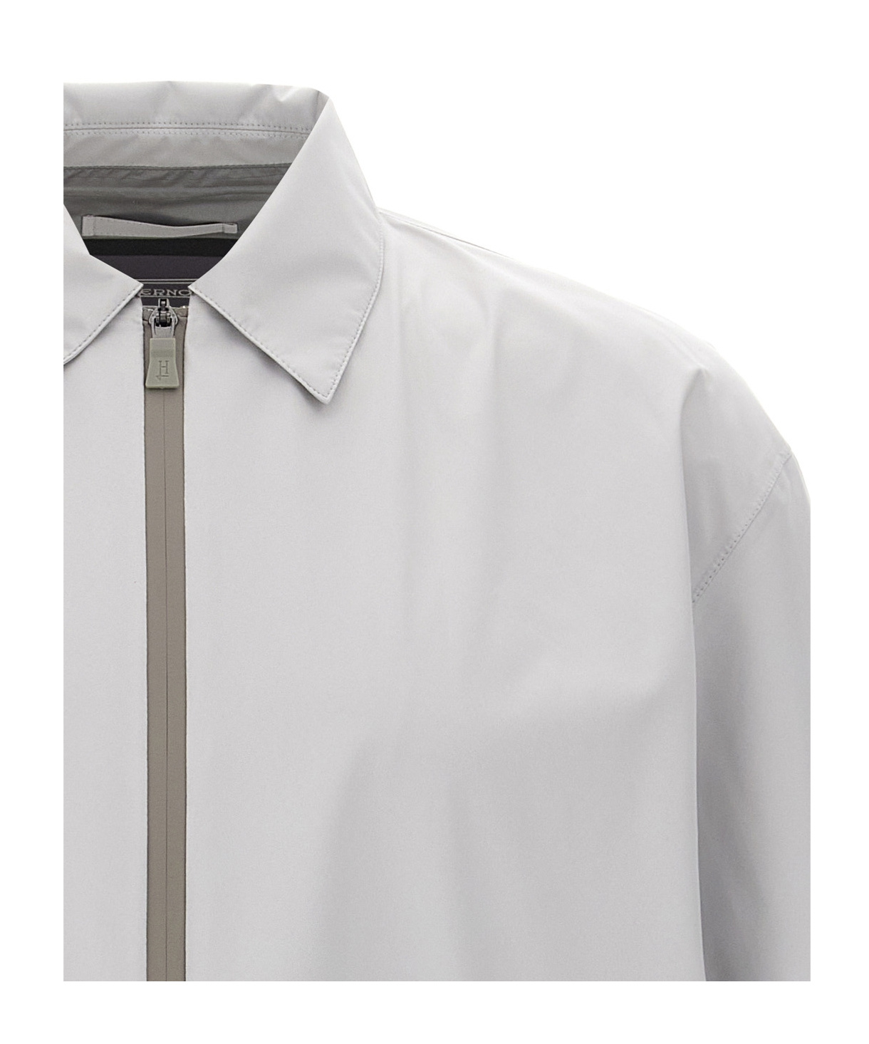 Herno Long-sleeved Casual Jacket In Gray