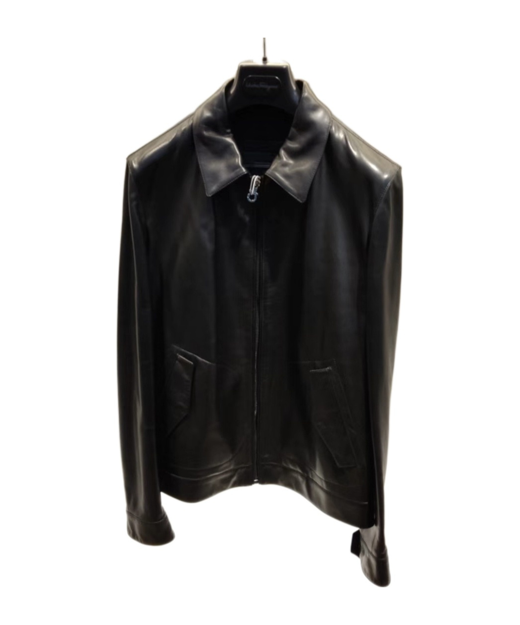 Ferragamo Long-sleeved Casual Jacket In Black