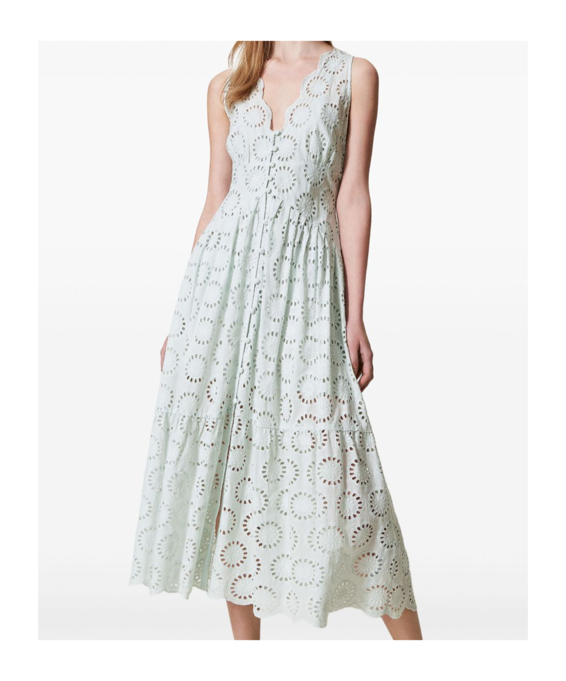Shop Twinset Woven Cotton Dress