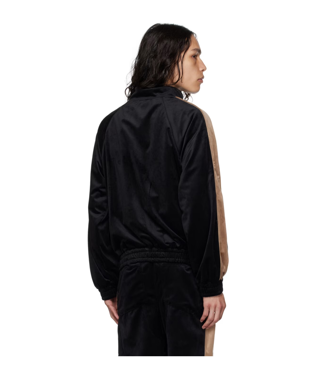 Rhude Right-collar Zipper Casual Jacket In Black